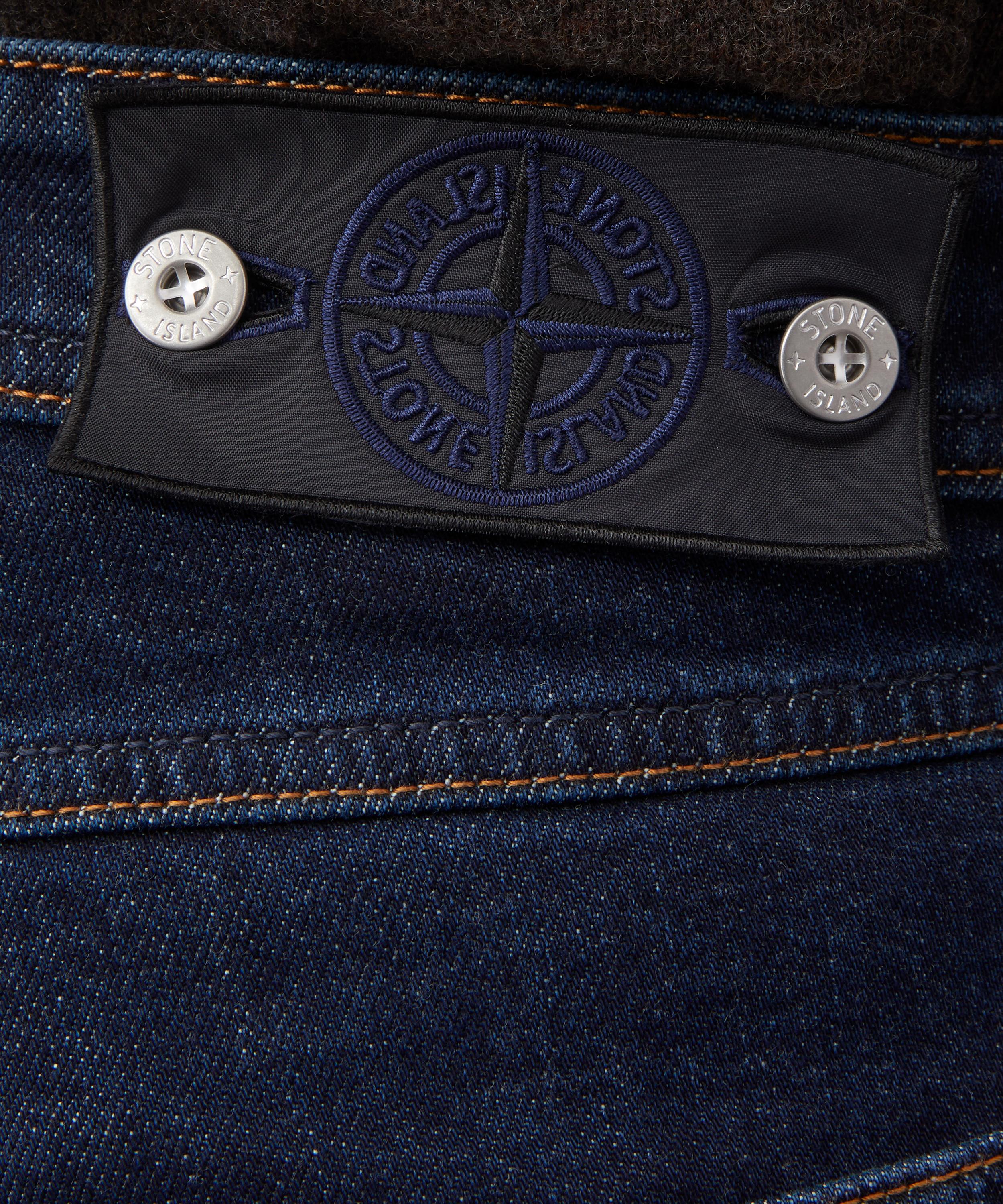 Stone Island - Stretch Slim-Fit Jeans in Indigo Rinse image number 4