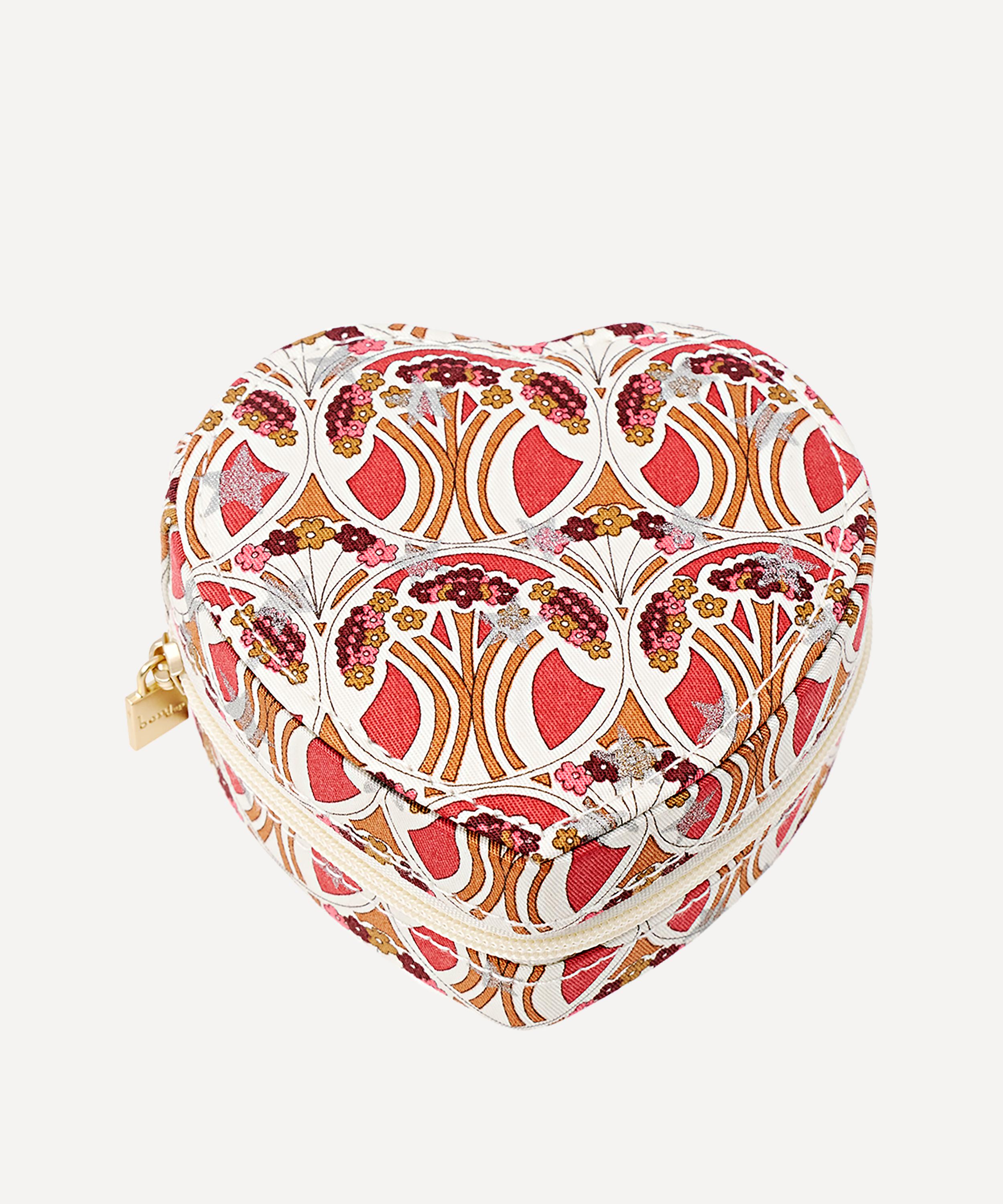Bon Dep - Mauverina Star Tana Lawn&trade; Cotton Heart Jewellery Box image number 0