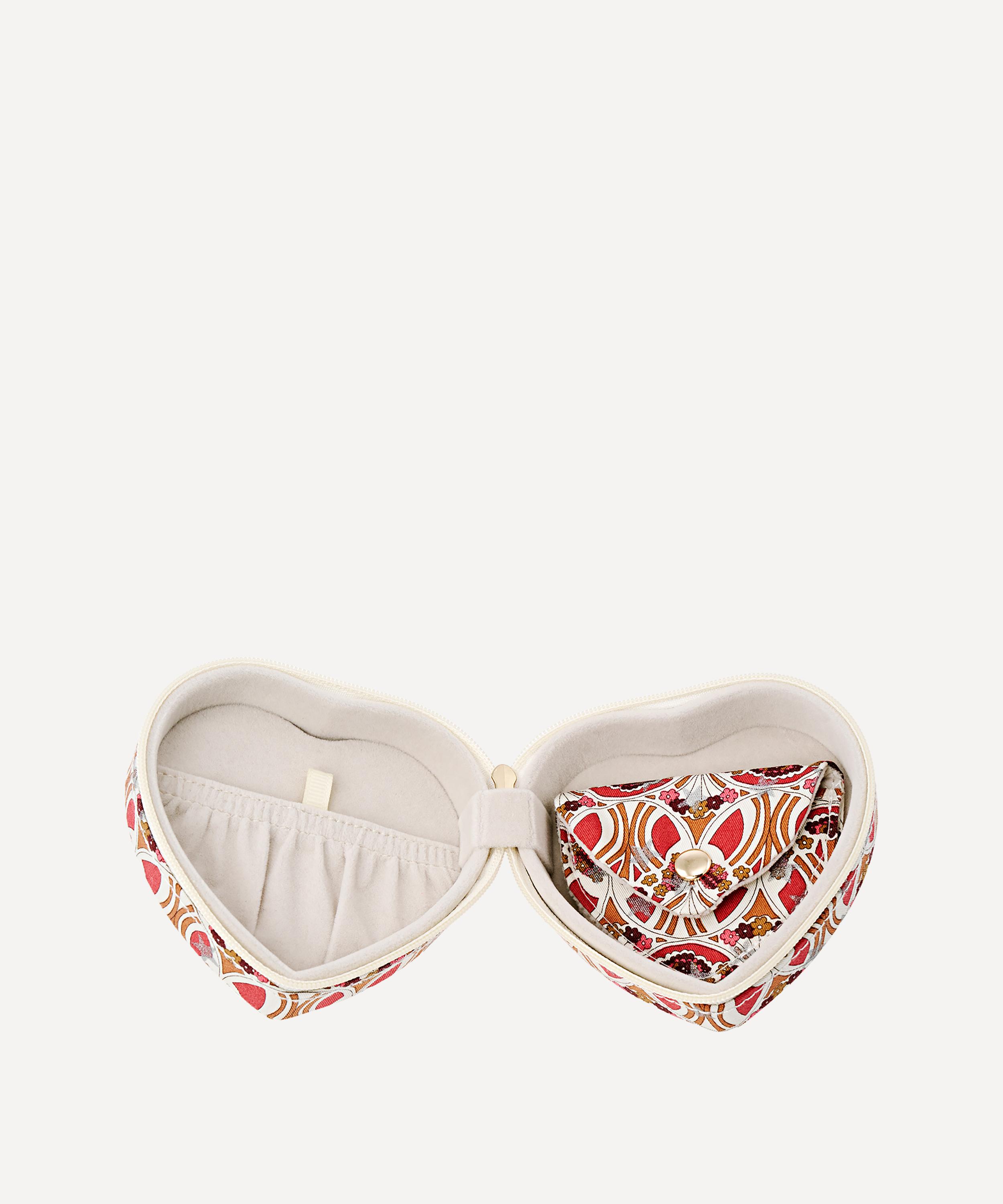 Bon Dep - Mauverina Star Tana Lawn&trade; Cotton Heart Jewellery Box image number 1