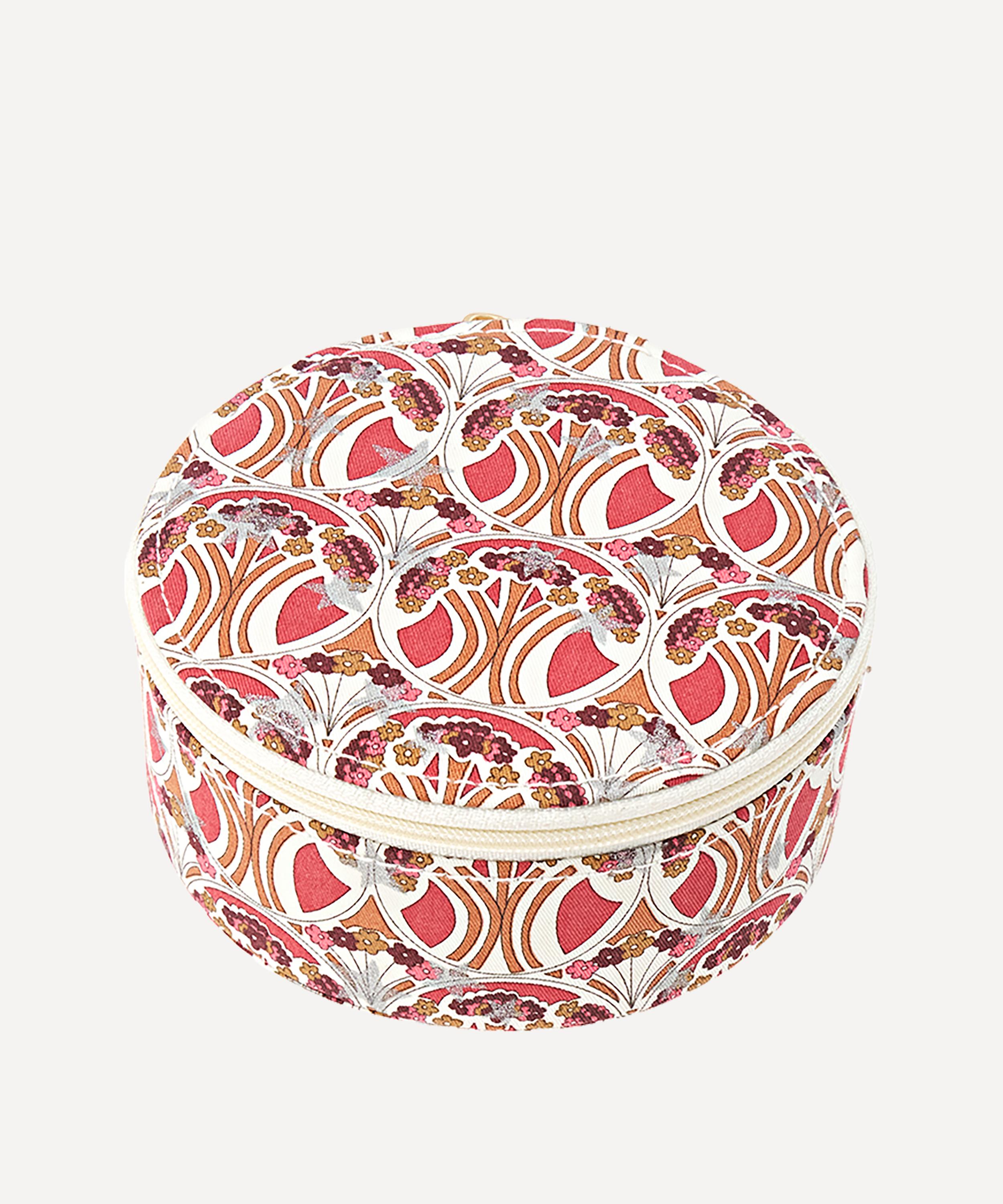 Bon Dep - Mauverina Star Tana Lawn&trade; Cotton Round Jewellery Box image number 0