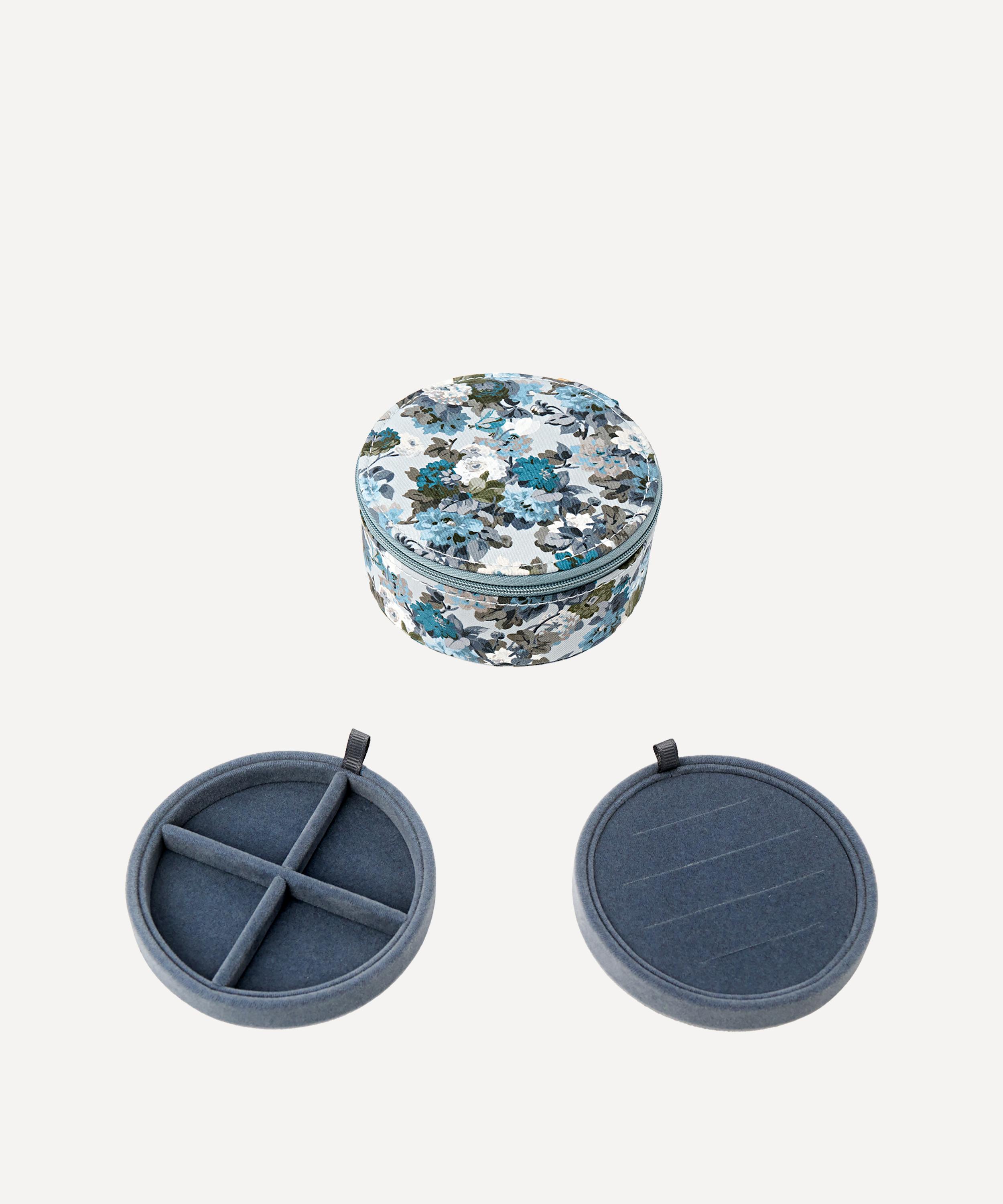 Bon Dep - Chatsworth Garden Tana Lawn&trade; Cotton Round Jewellery Box image number 1