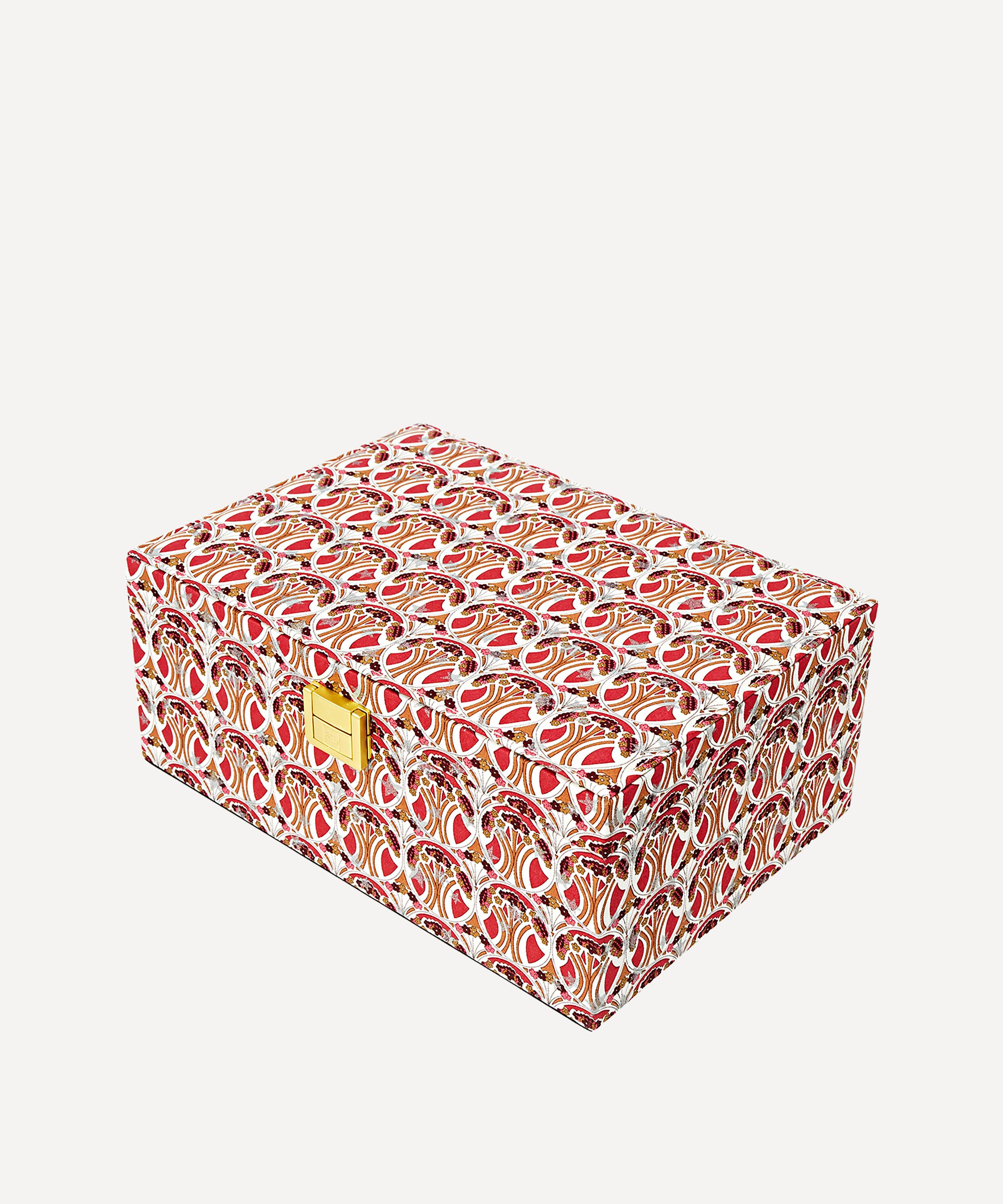 Bon Dep - Mauverina Star Tana Lawn&trade; Cotton Square Jewellery Box image number 0
