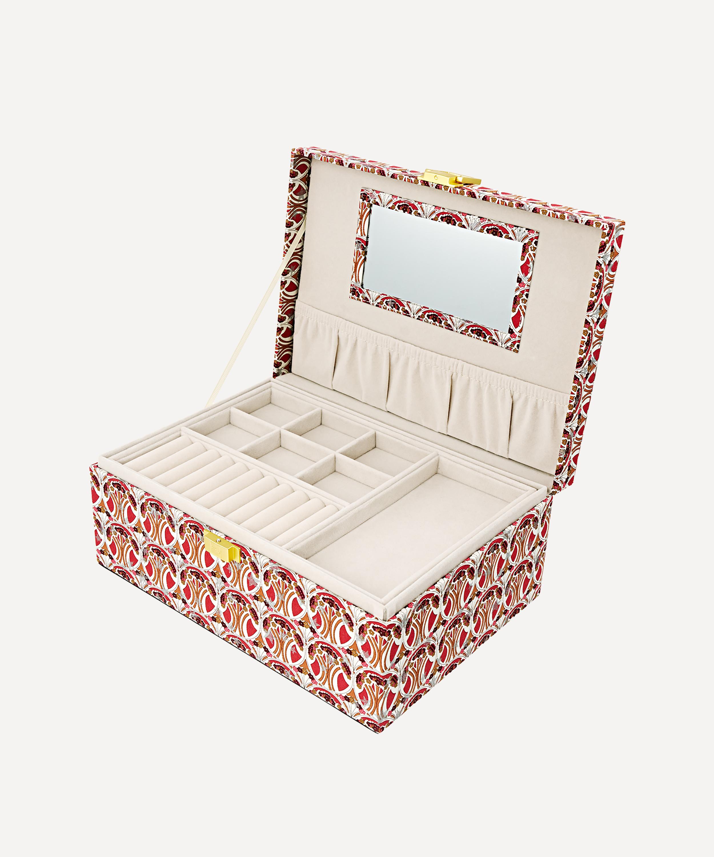 Bon Dep - Mauverina Star Tana Lawn&trade; Cotton Square Jewellery Box image number 1