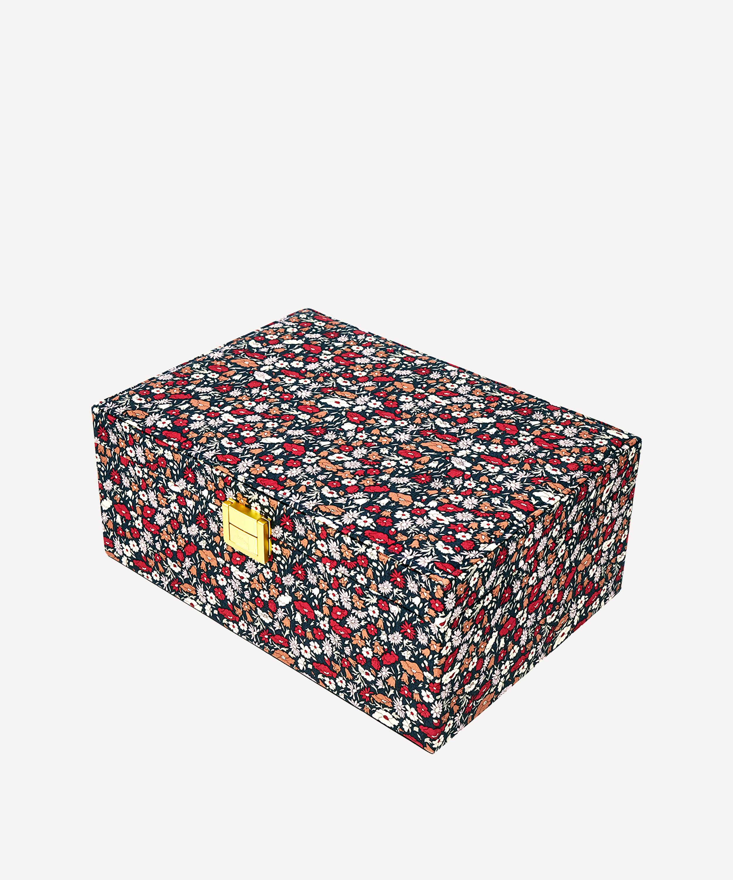 Bon Dep - Petal and Daisy Tana Lawn&trade; Cotton Square Jewellery Box image number 0