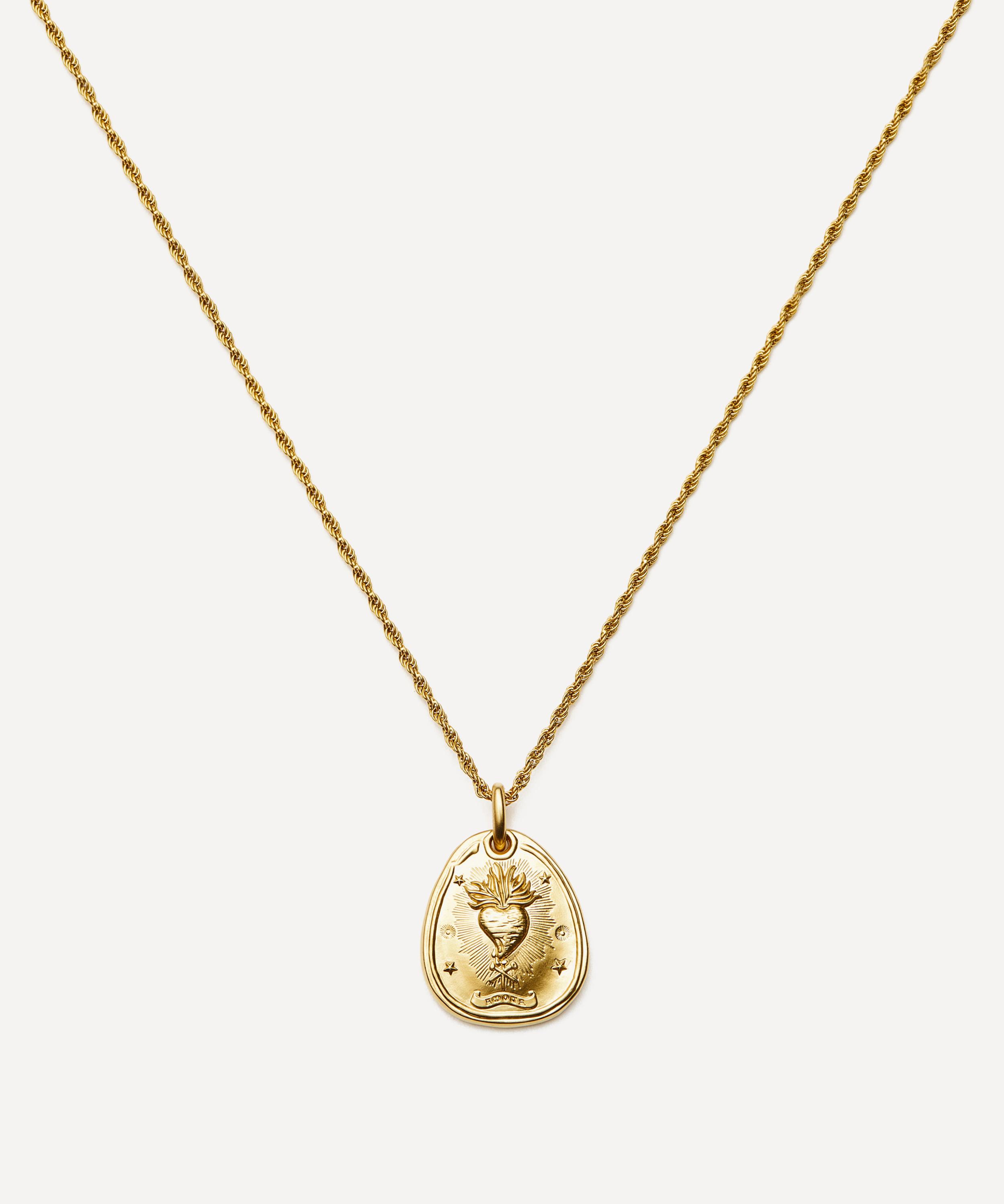 Missoma - 18ct Gold Plated Heart Talisman Necklace image number 0