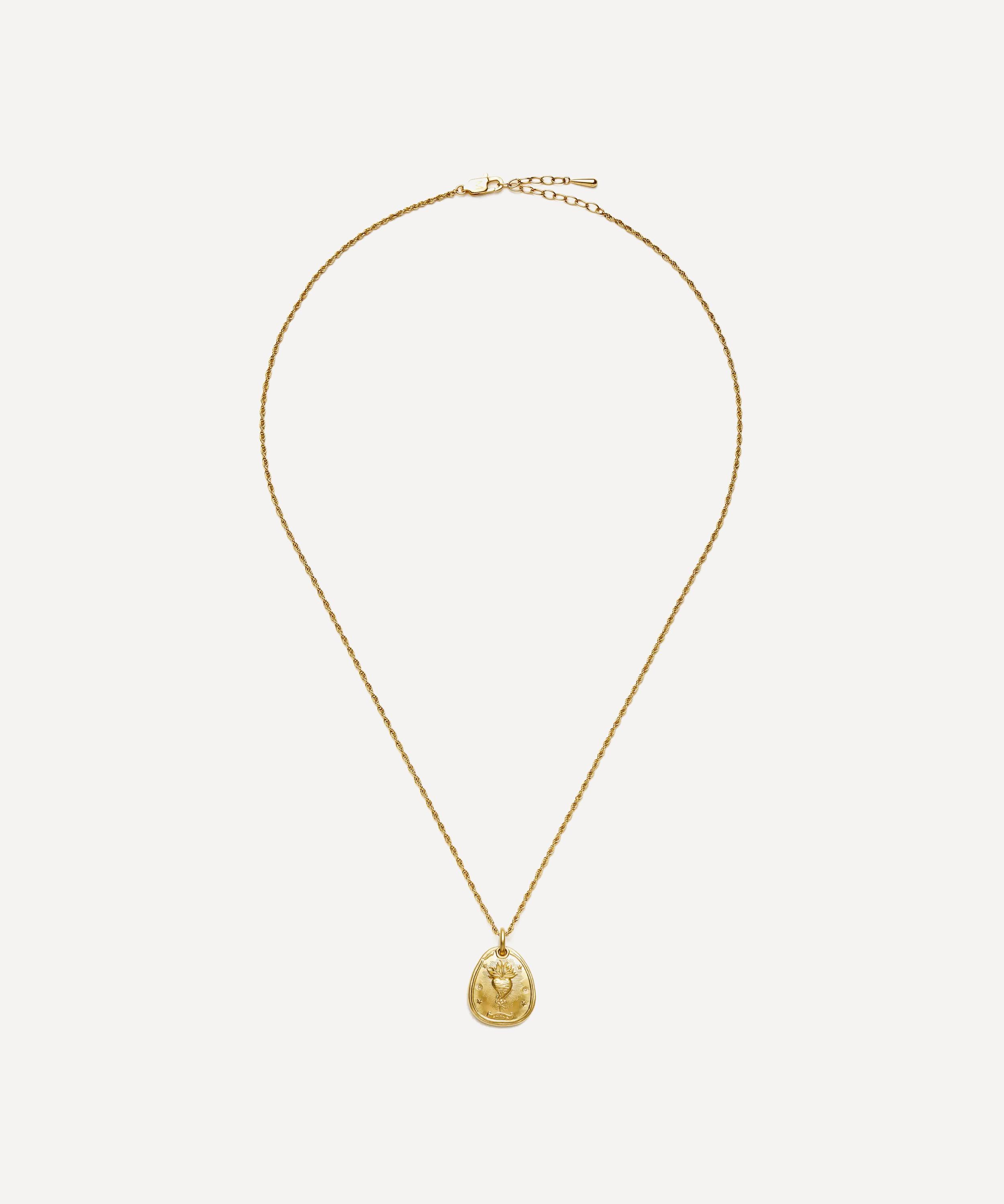 Missoma - 18ct Gold Plated Heart Talisman Necklace image number 1