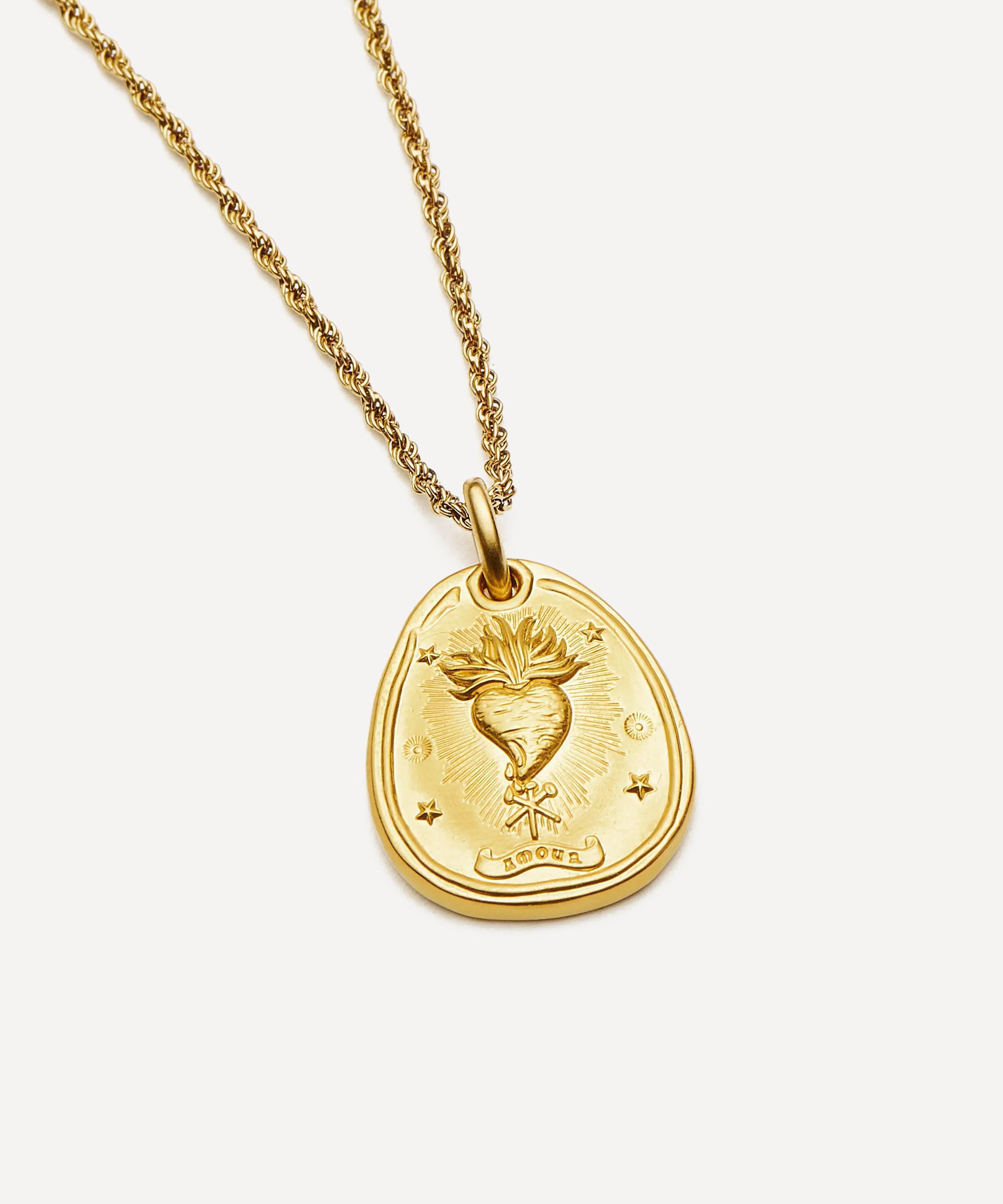 Missoma - 18ct Gold Plated Heart Talisman Necklace image number 2