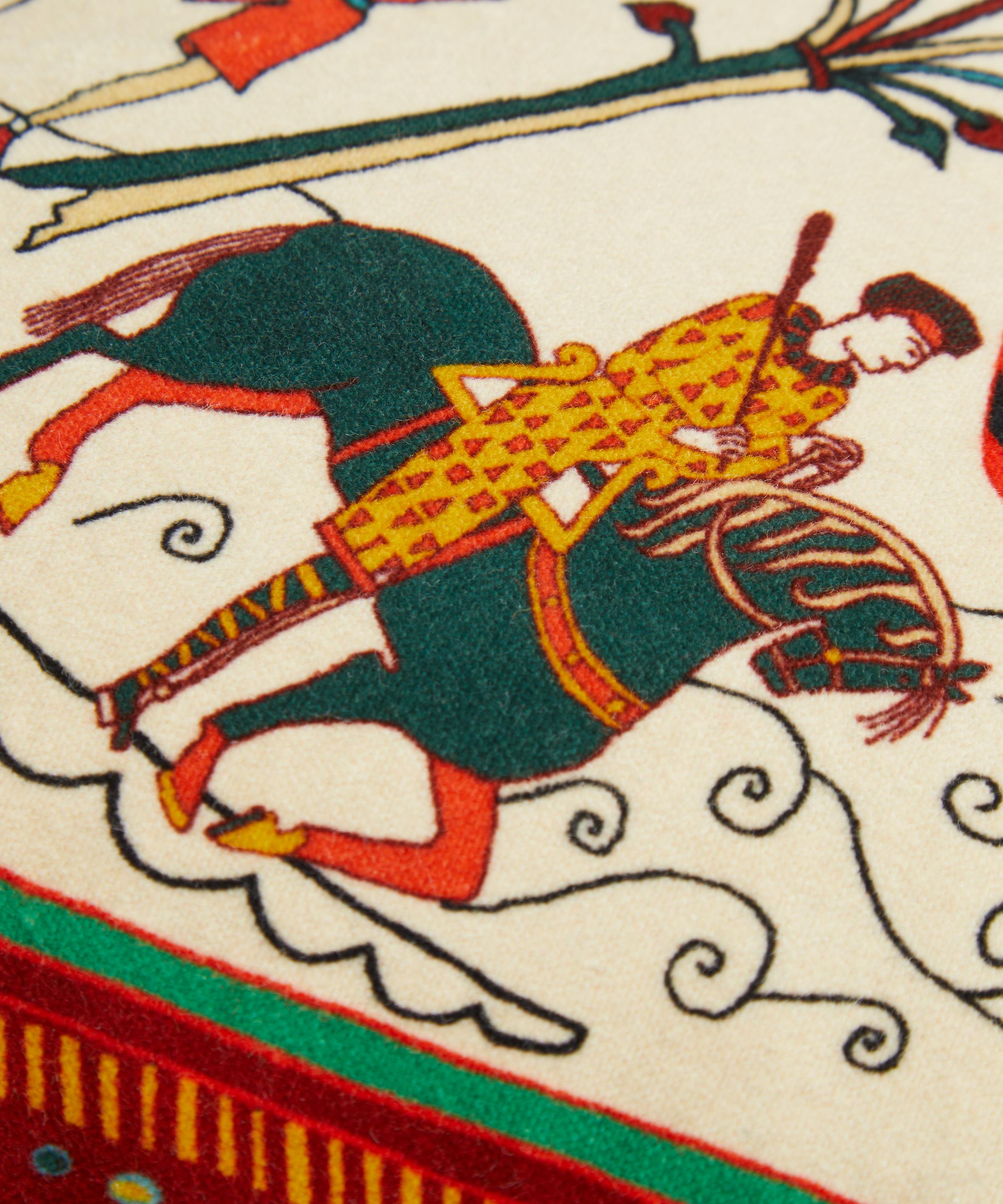 Liberty - Liberty | British Museum Bayeux Tapestry Velvet Fringed Cushion image number 3