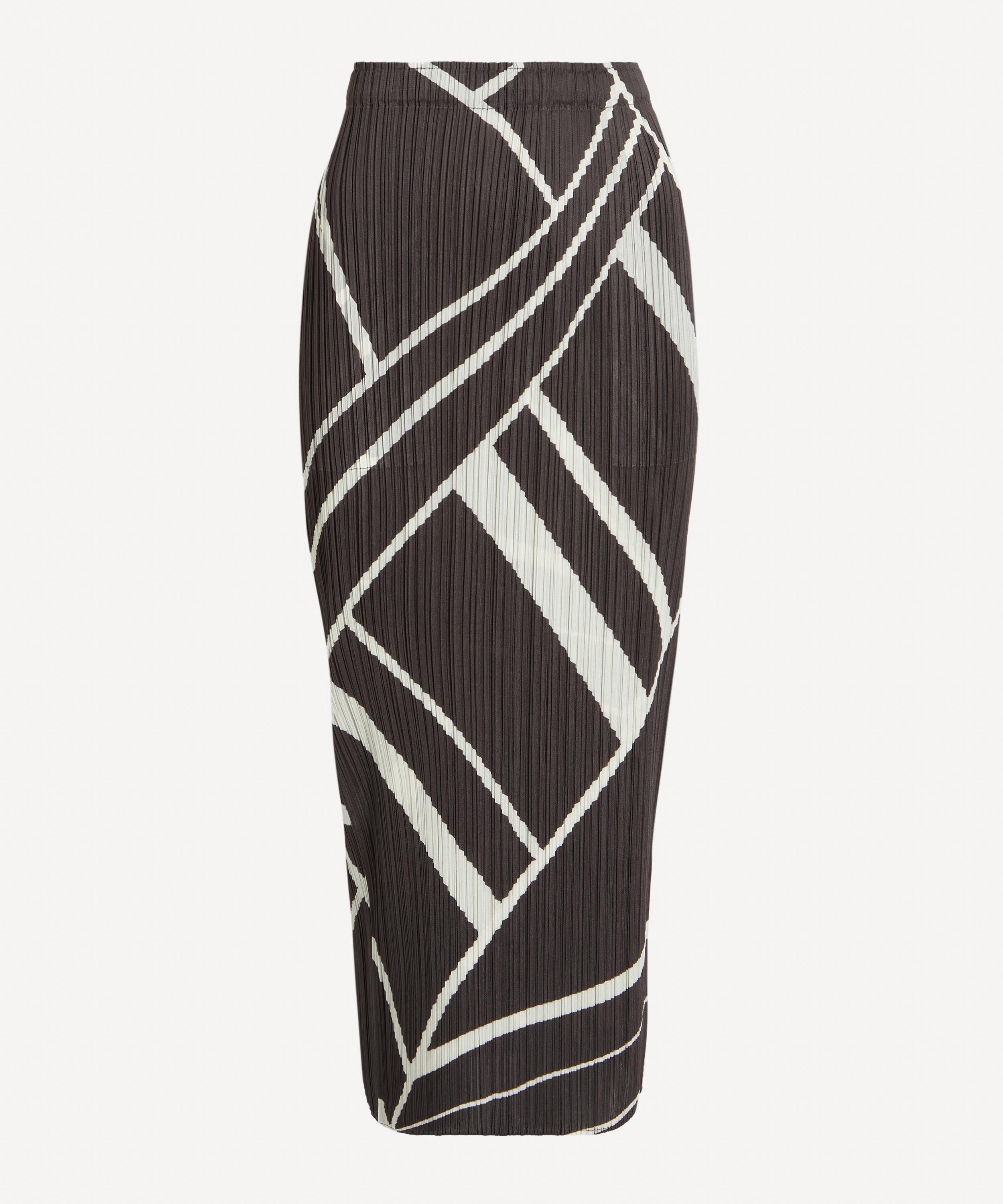Pleats Please Issey Miyake - FOLD LINE Pleated Maxi Skirt image number 0