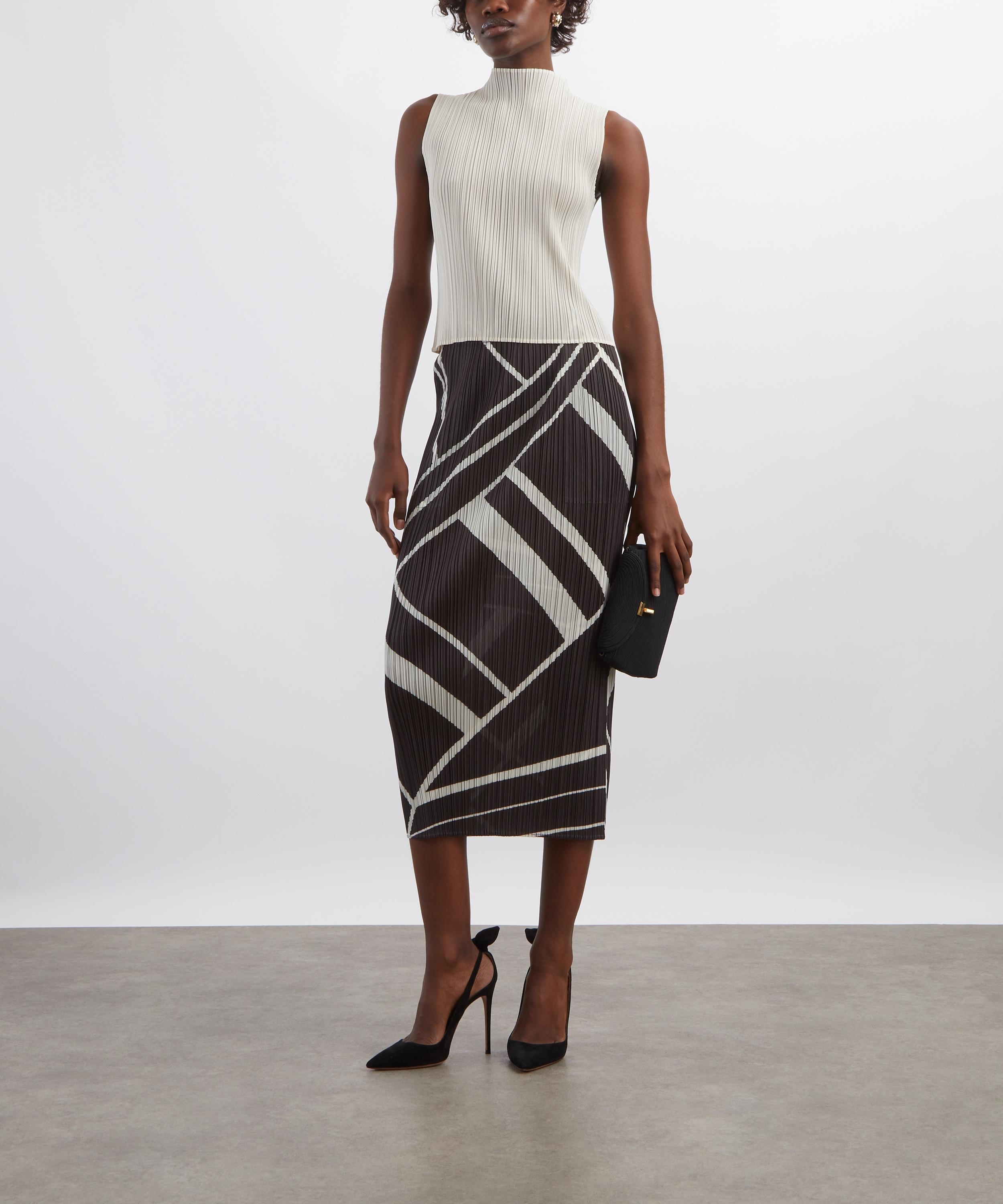 Pleats Please Issey Miyake - FOLD LINE Pleated Maxi Skirt image number 1