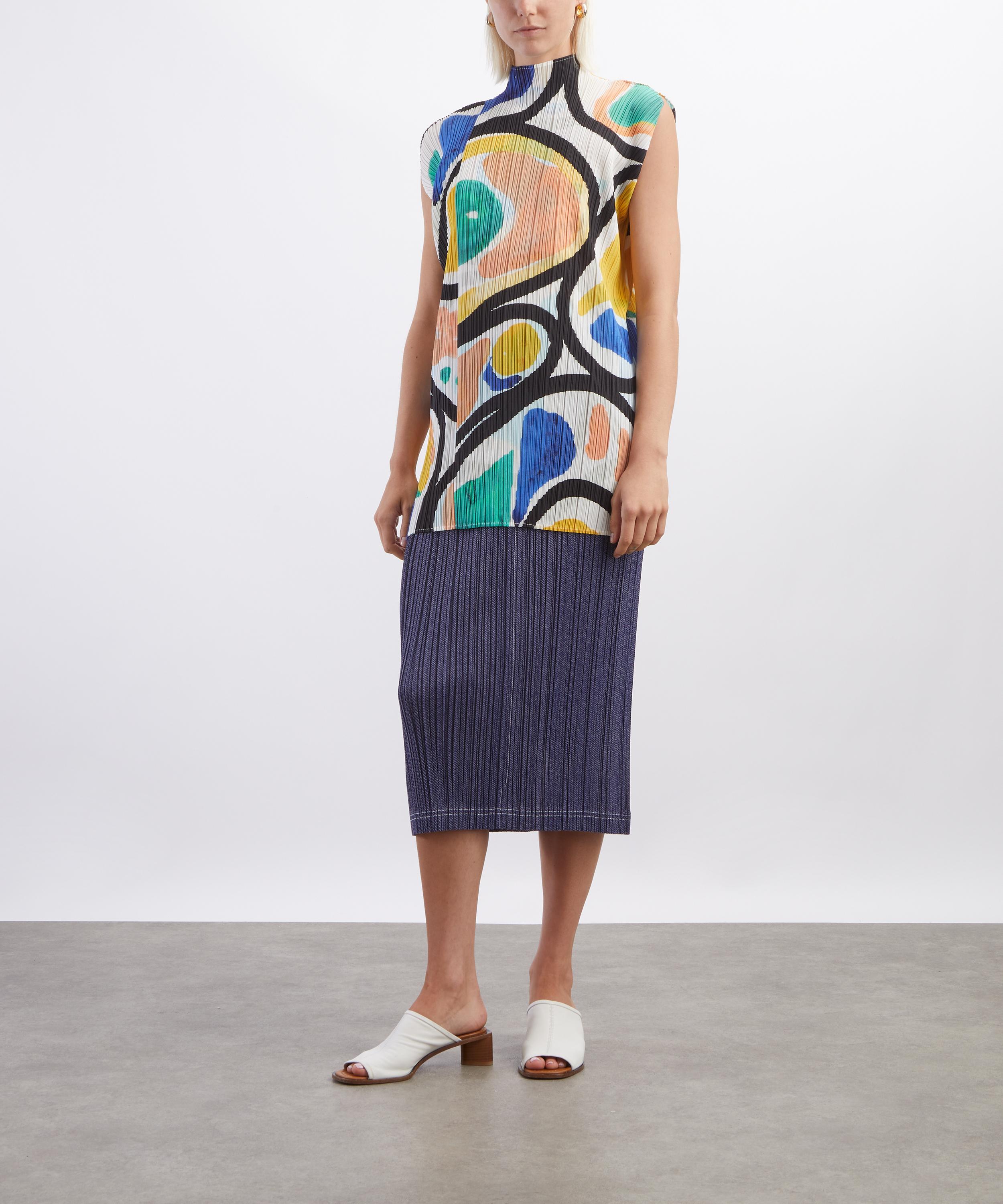 Pleats Please Issey Miyake - ROLL Pleated Mini Dress image number 1