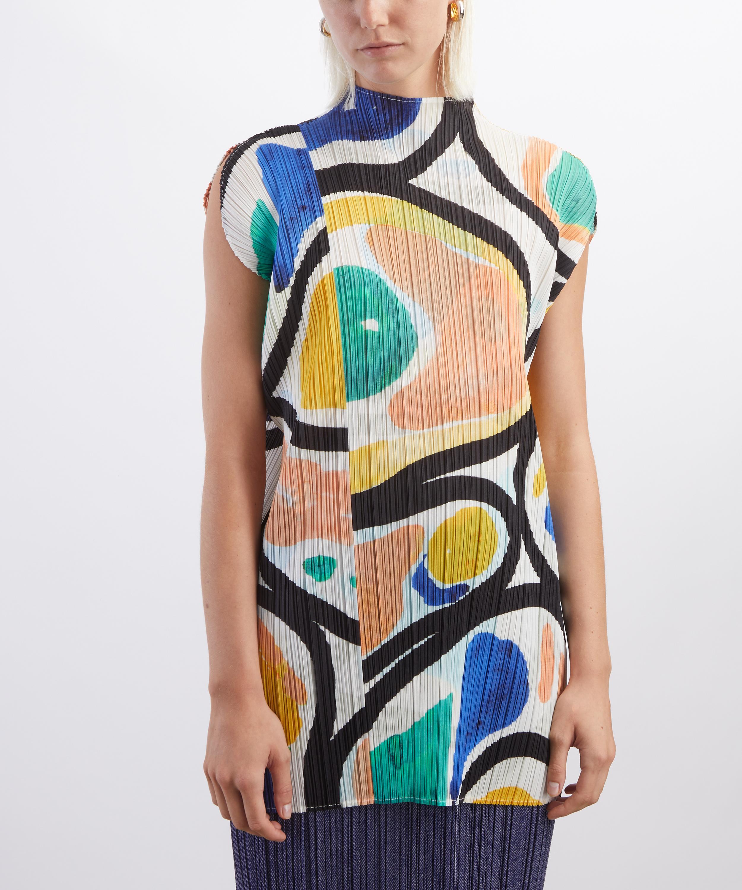 Pleats Please Issey Miyake - ROLL Pleated Mini Dress image number 2