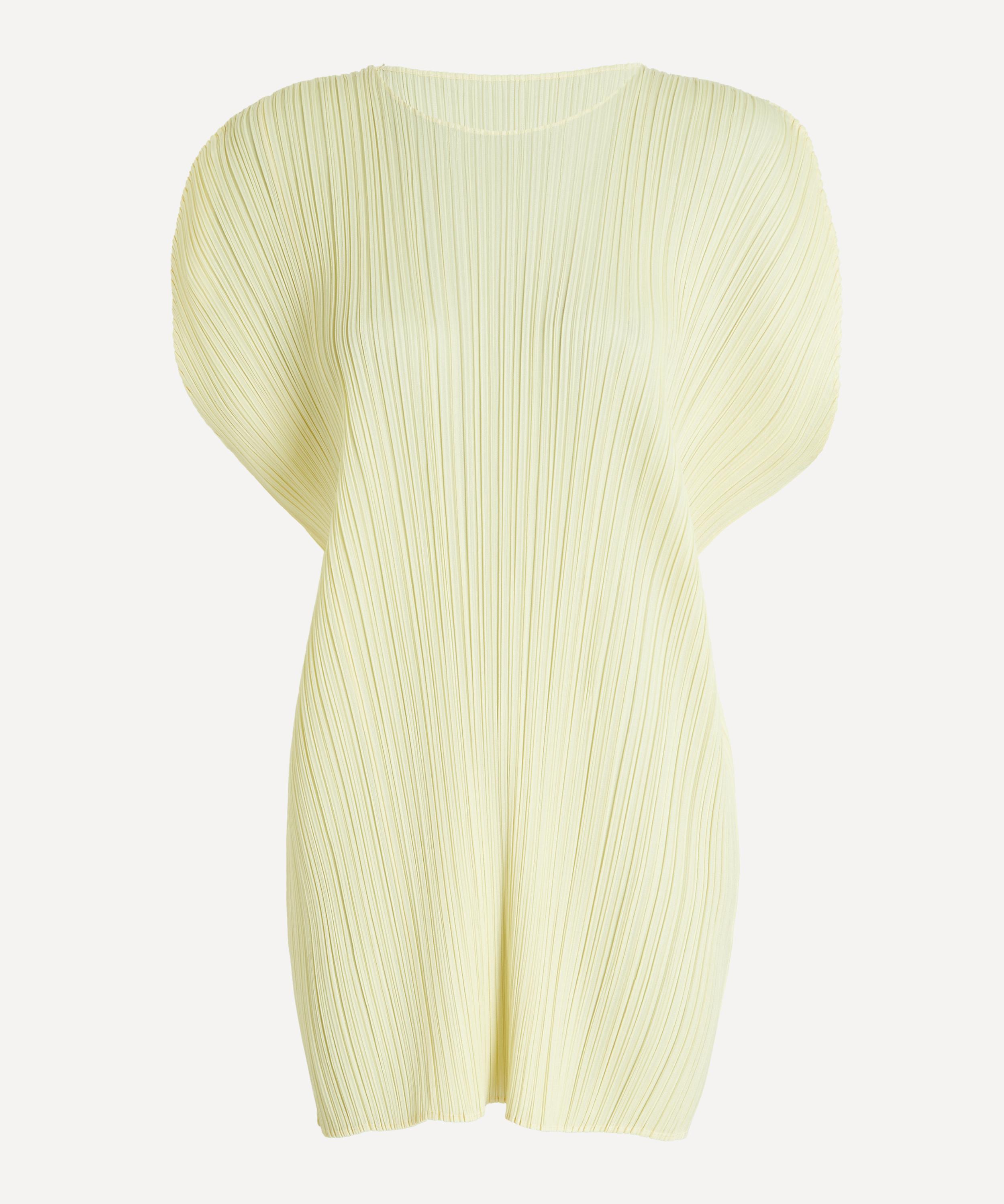 Pleats Please Issey Miyake - MONTHLY COLOURS JULY Pleated Mini Dress image number 0