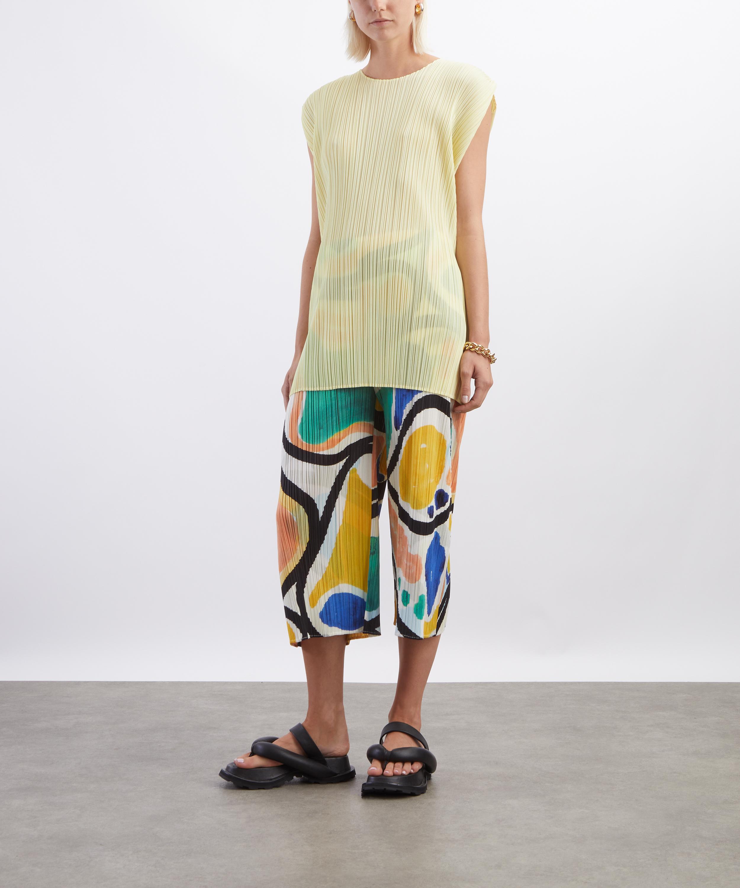 Pleats Please Issey Miyake - MONTHLY COLOURS JULY Pleated Mini Dress image number 1