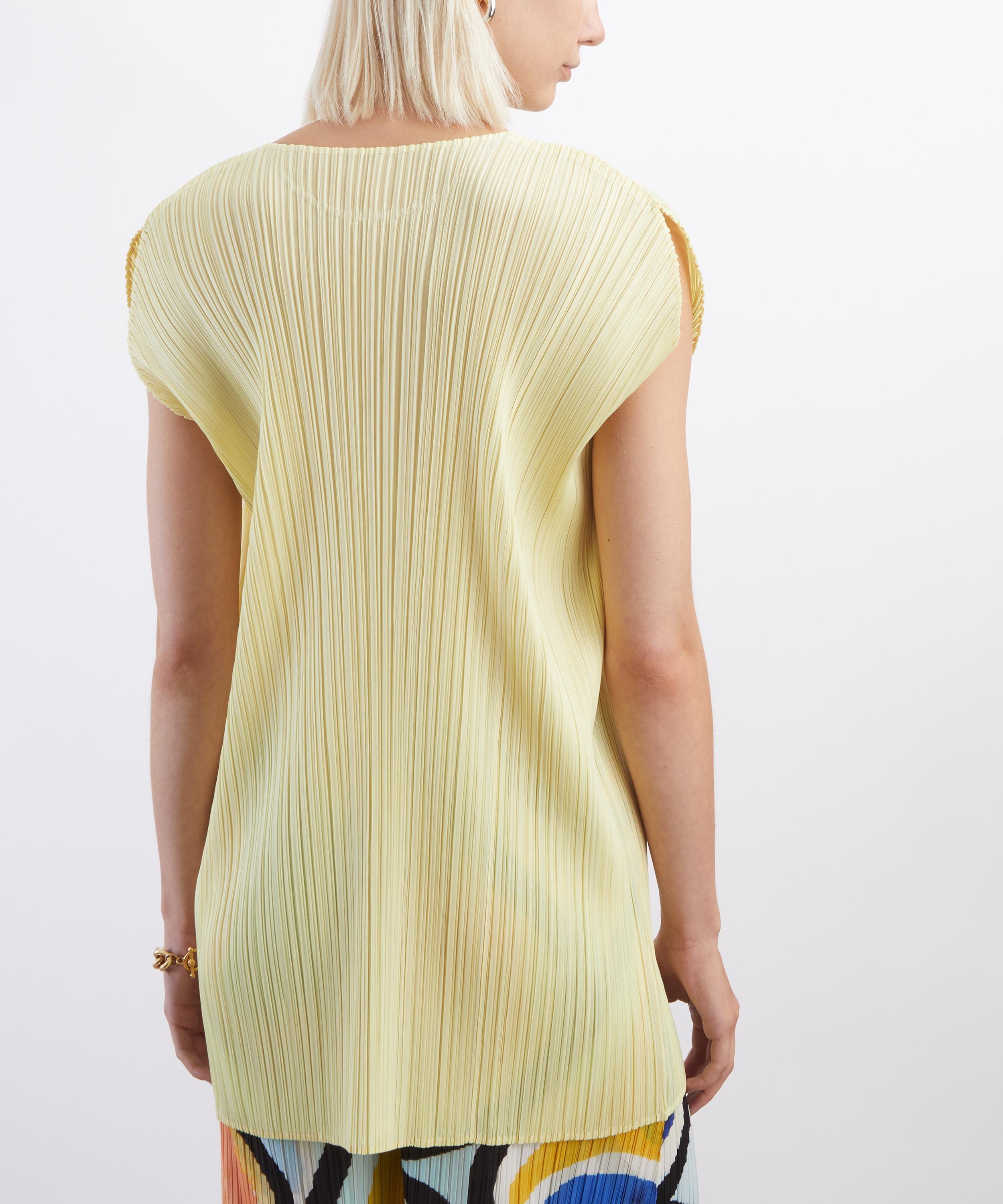 Pleats Please Issey Miyake - MONTHLY COLOURS JULY Pleated Mini Dress image number 3