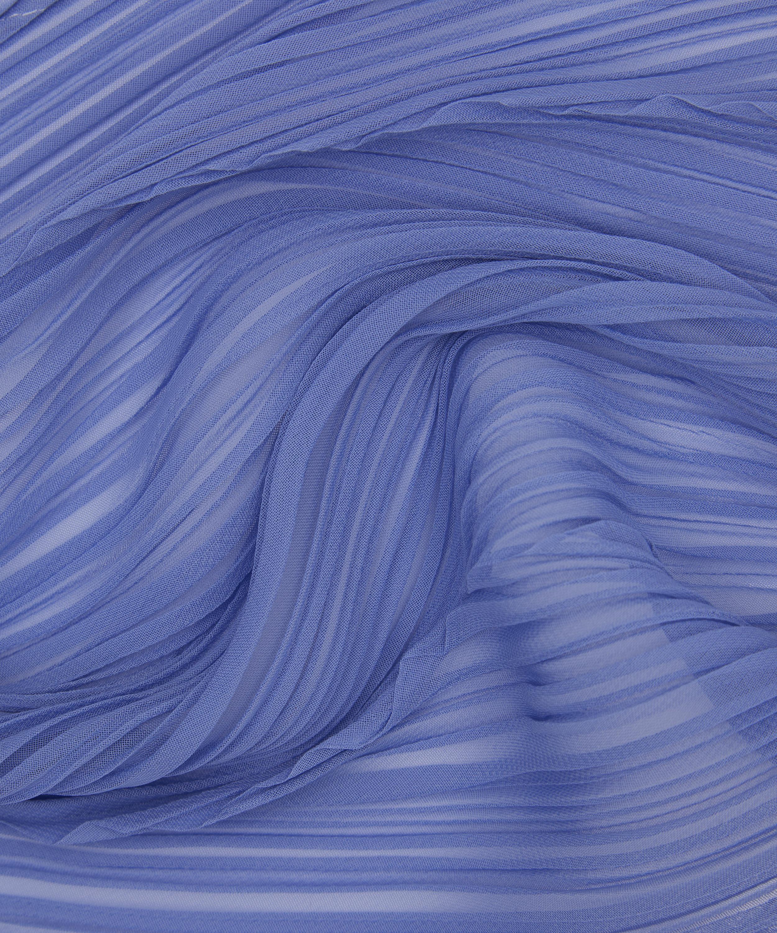 Pleats Please Issey Miyake - Light Blue Pleated Skinny Scarf image number 3