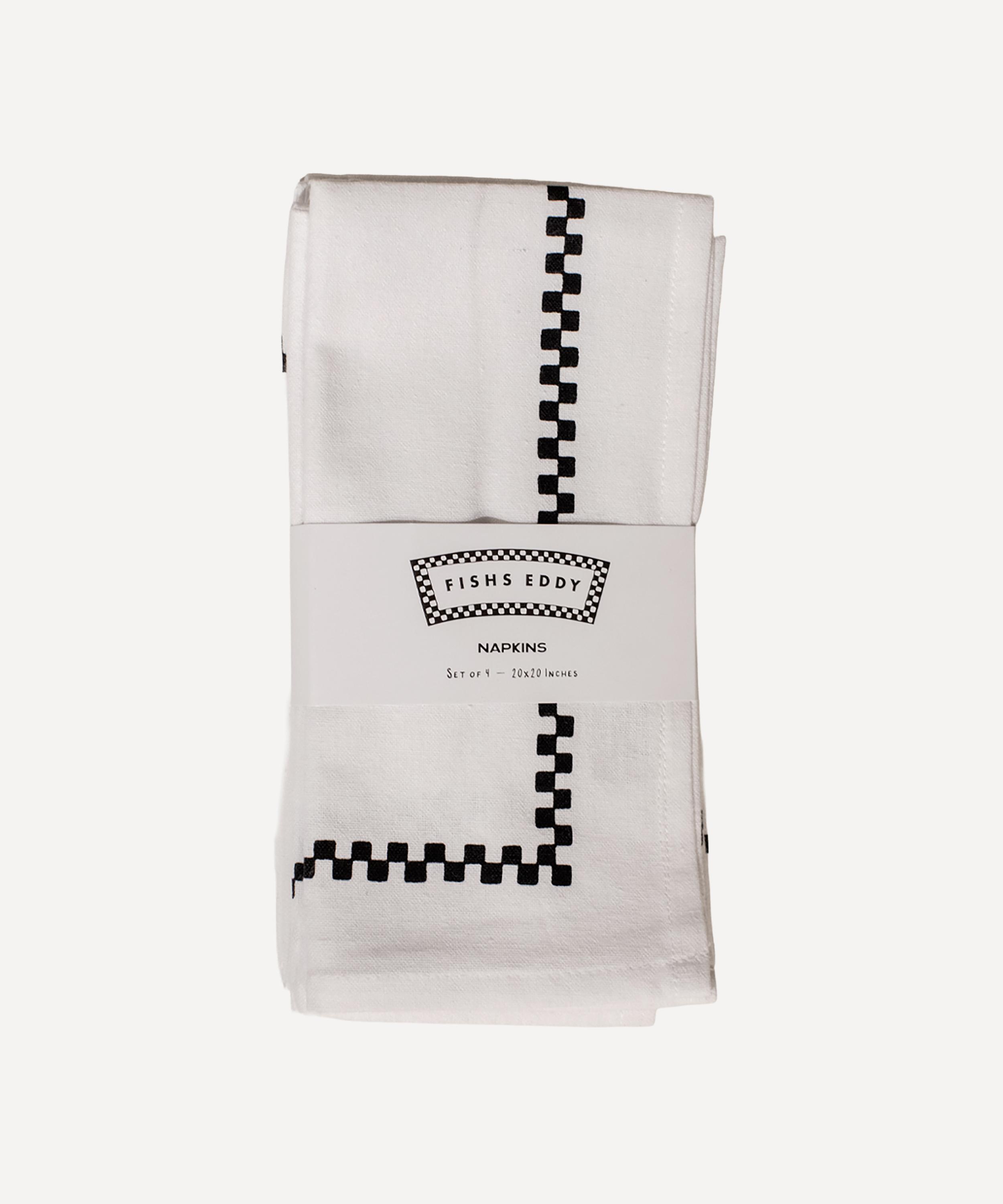 Fishs Eddy - Checkerboard Napkins Set of Four image number 0