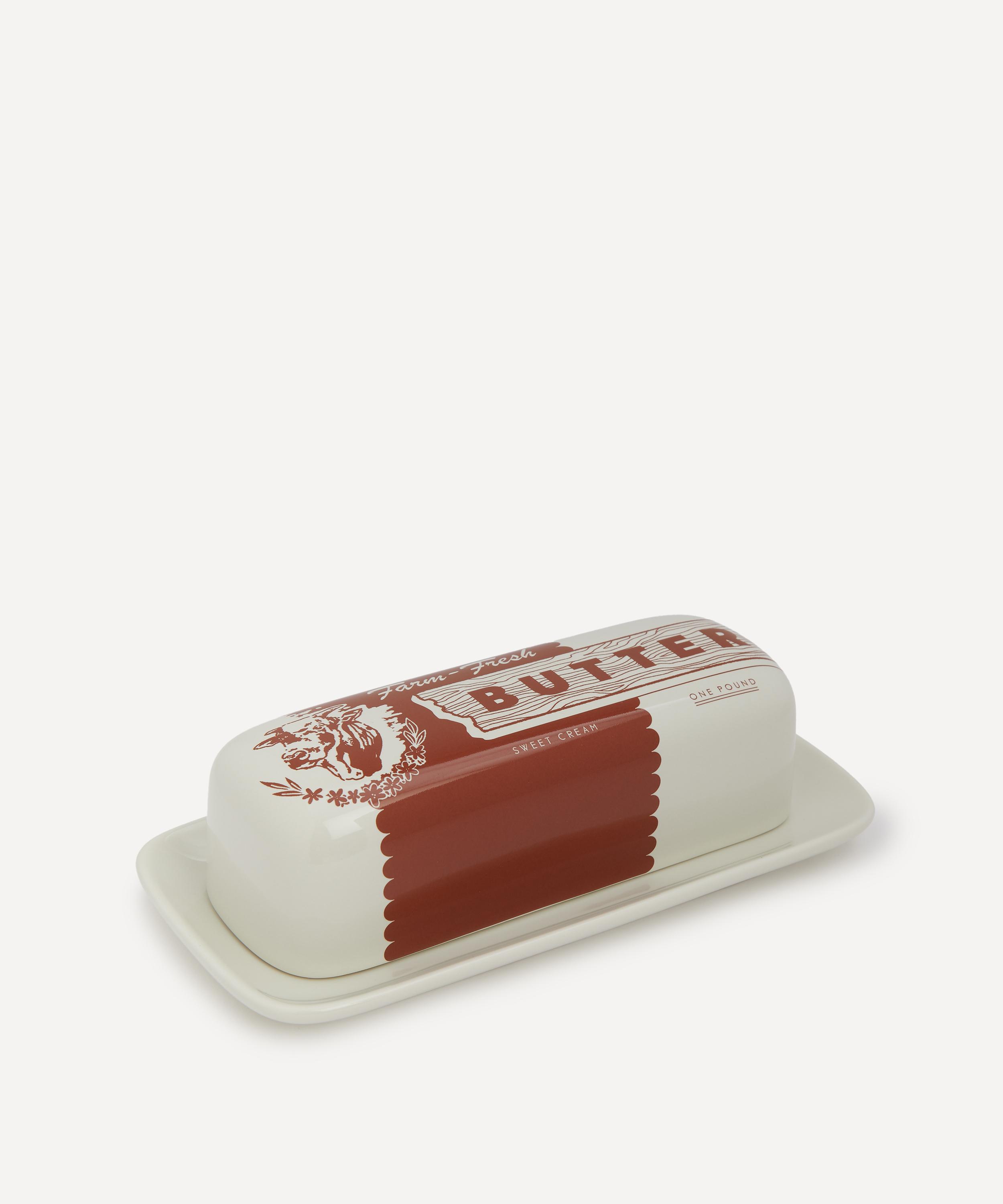 Fishs Eddy - Cow Butter Dish image number 1