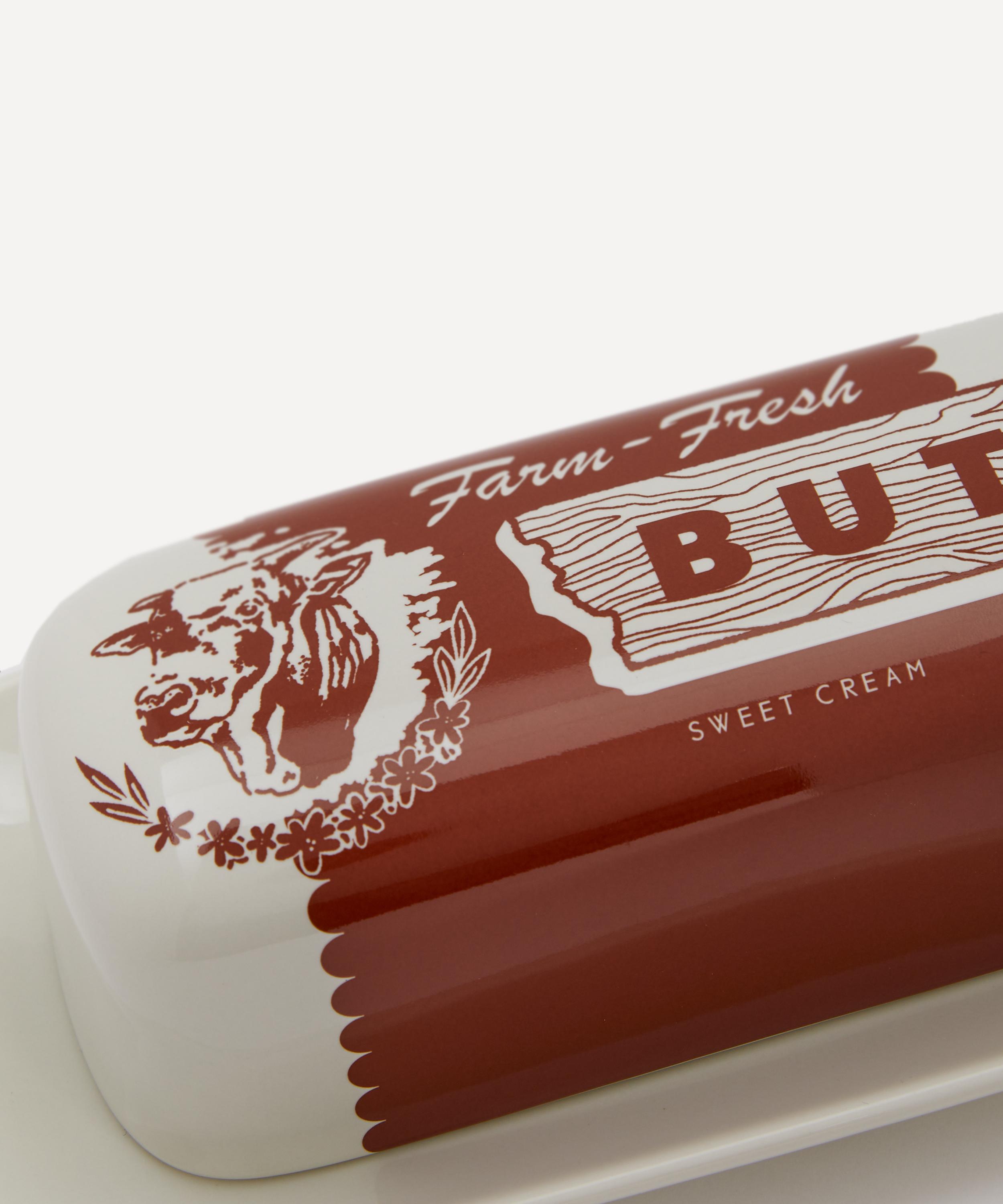 Fishs Eddy - Cow Butter Dish image number 4