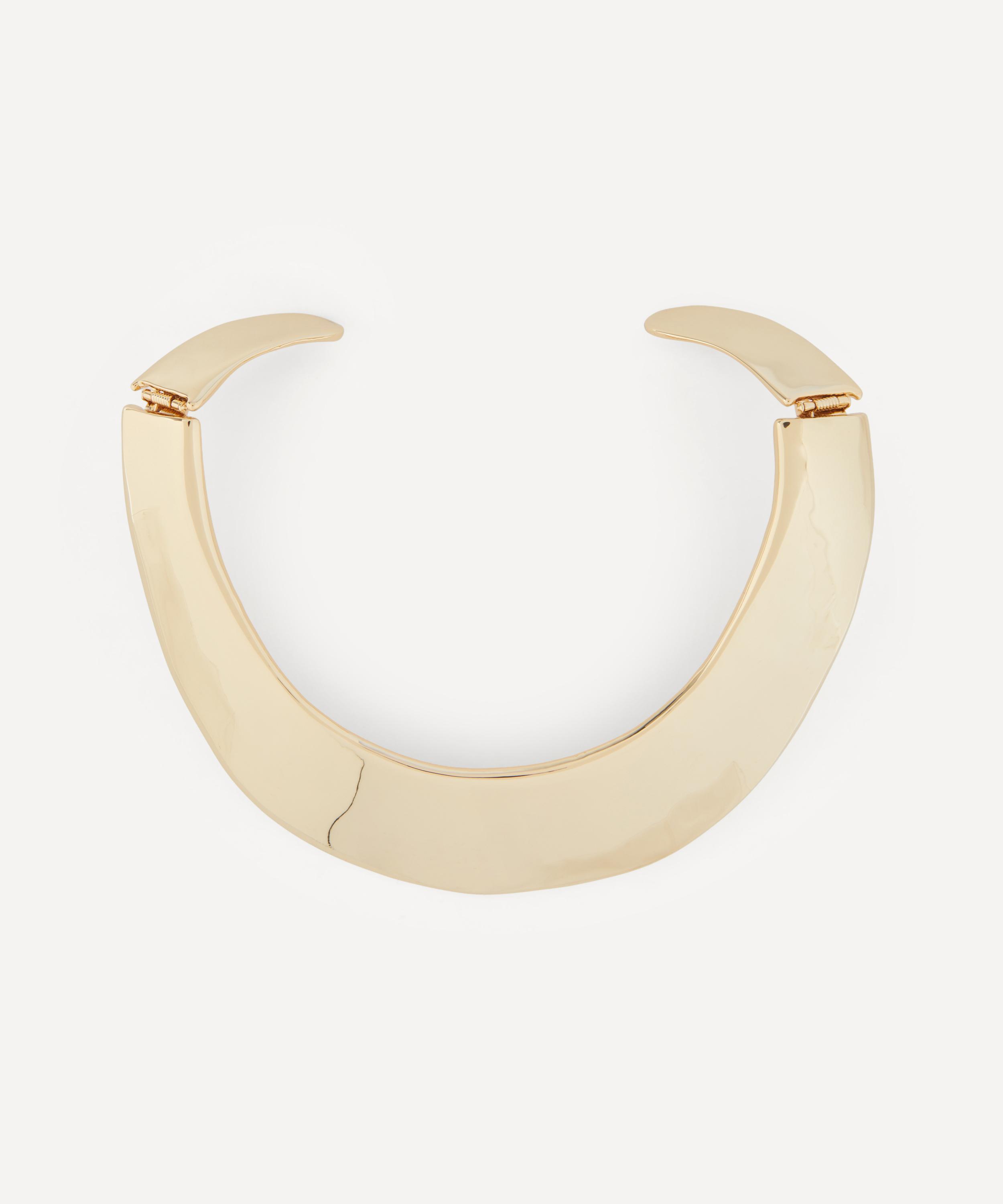 Kenneth Jay Lane - Gold-Plated Hinged Collar Necklace