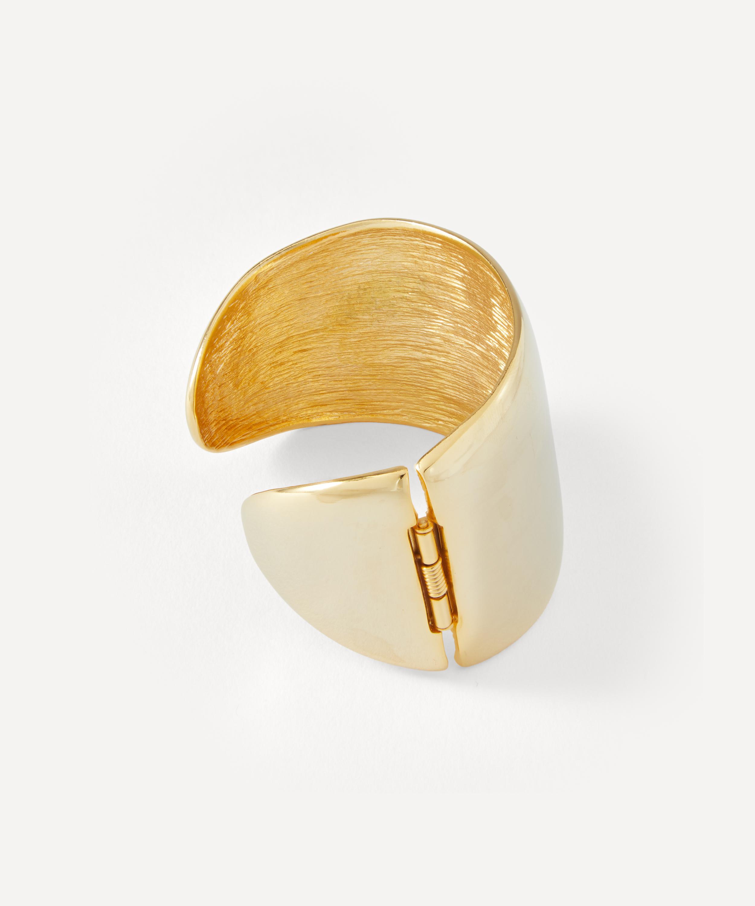 Kenneth Jay Lane - Gold-Plated Hinged Cuff Bracelet image number 1