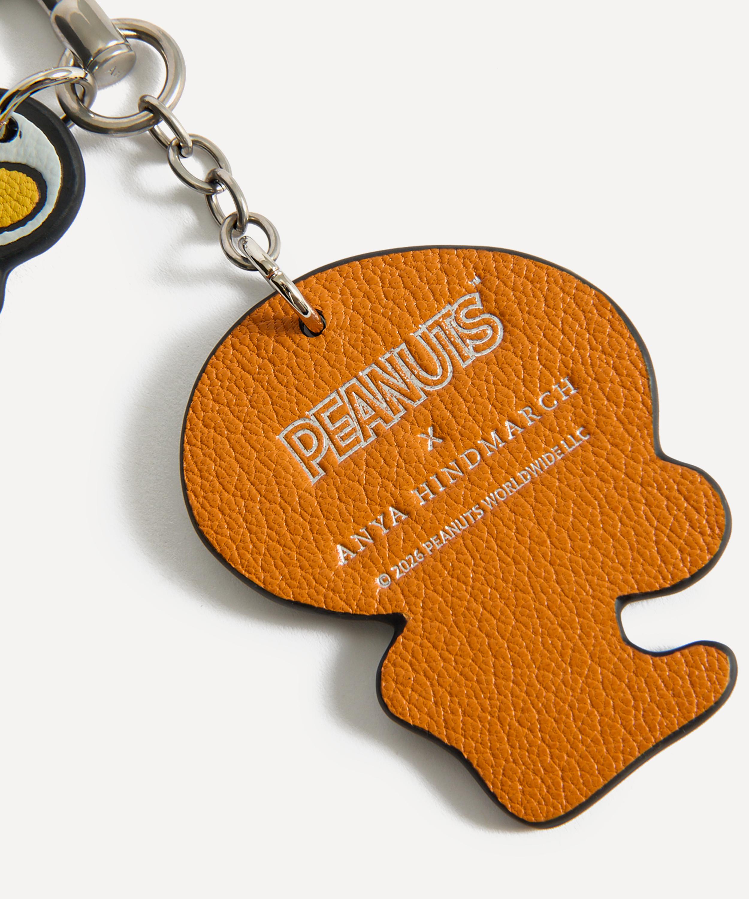 Anya Hindmarch - x Peanuts Snoopy and Woodstock Leather Key Charm image number 1