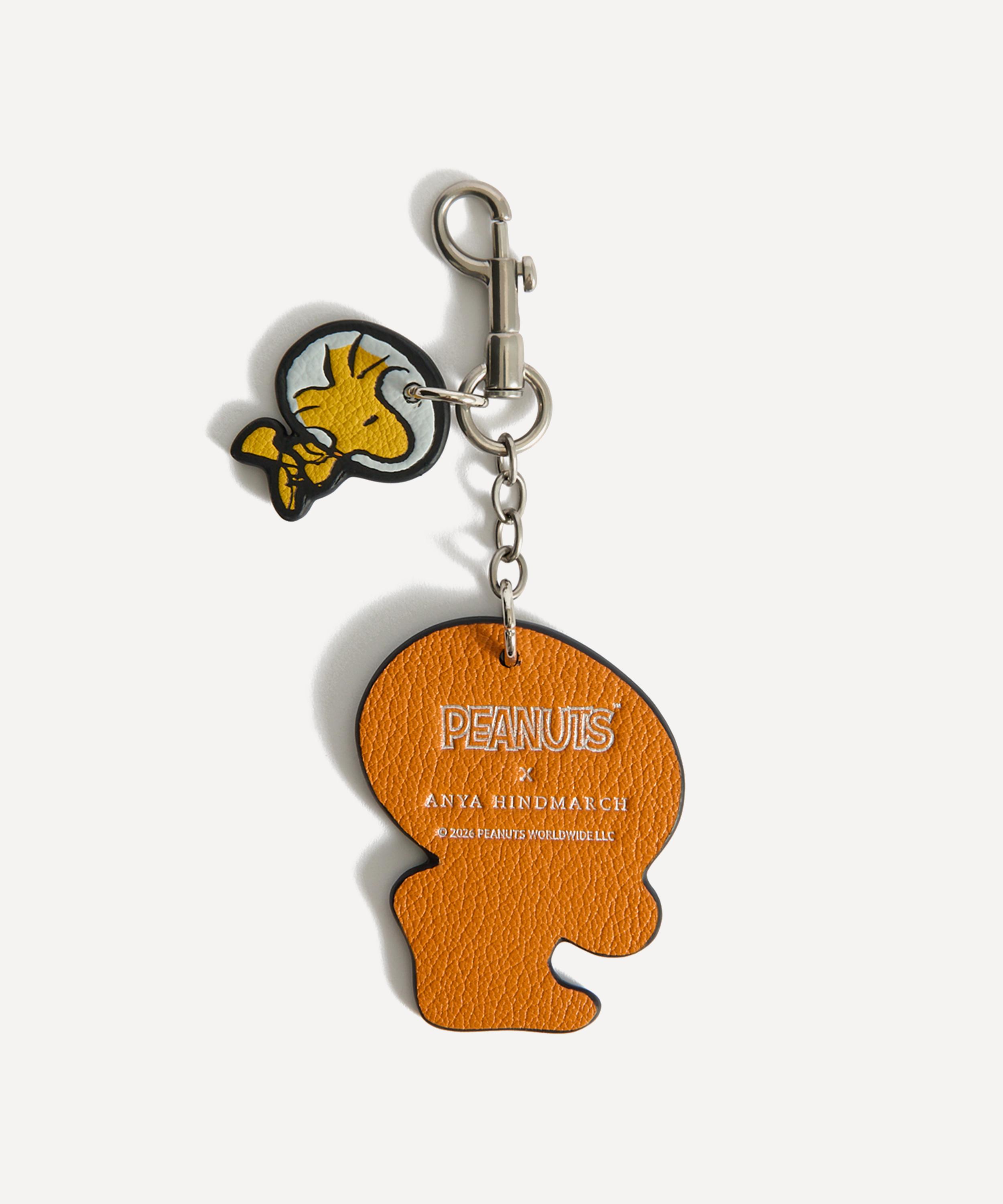 Anya Hindmarch - x Peanuts Snoopy and Woodstock Leather Key Charm image number 2