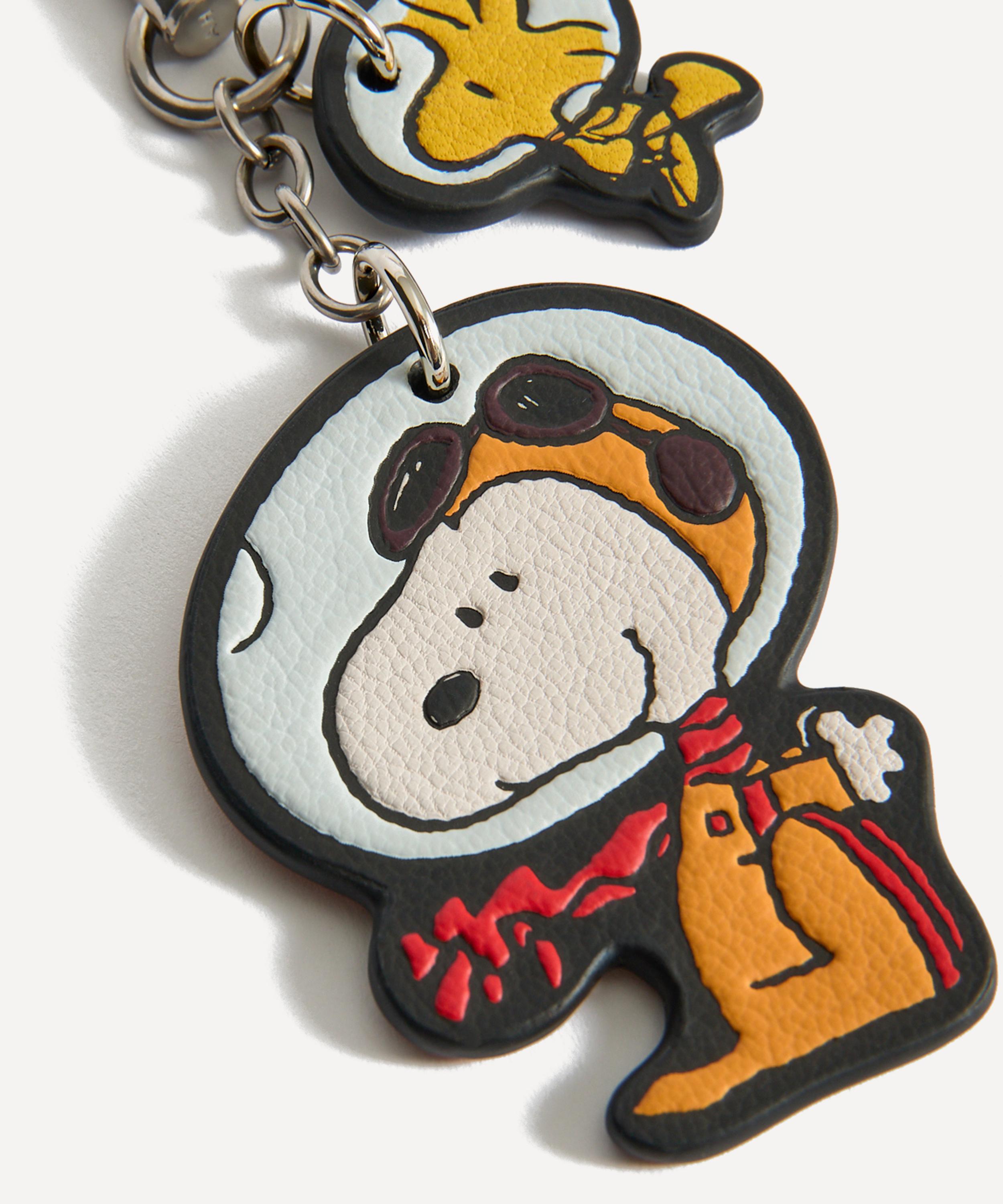 Anya Hindmarch - x Peanuts Snoopy and Woodstock Leather Key Charm image number 3