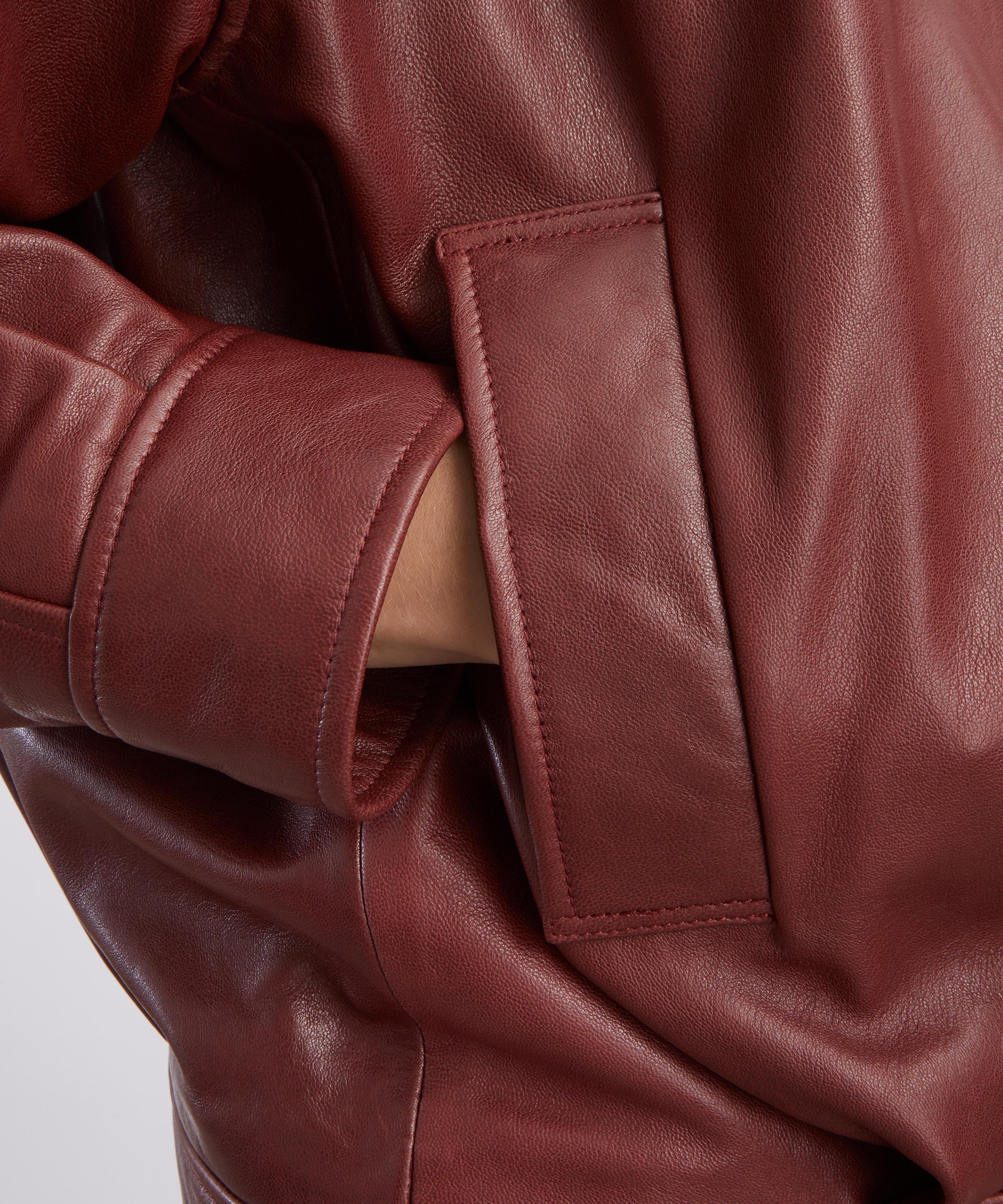 ARMA - Paula Mahogony Leather Jacket image number 4