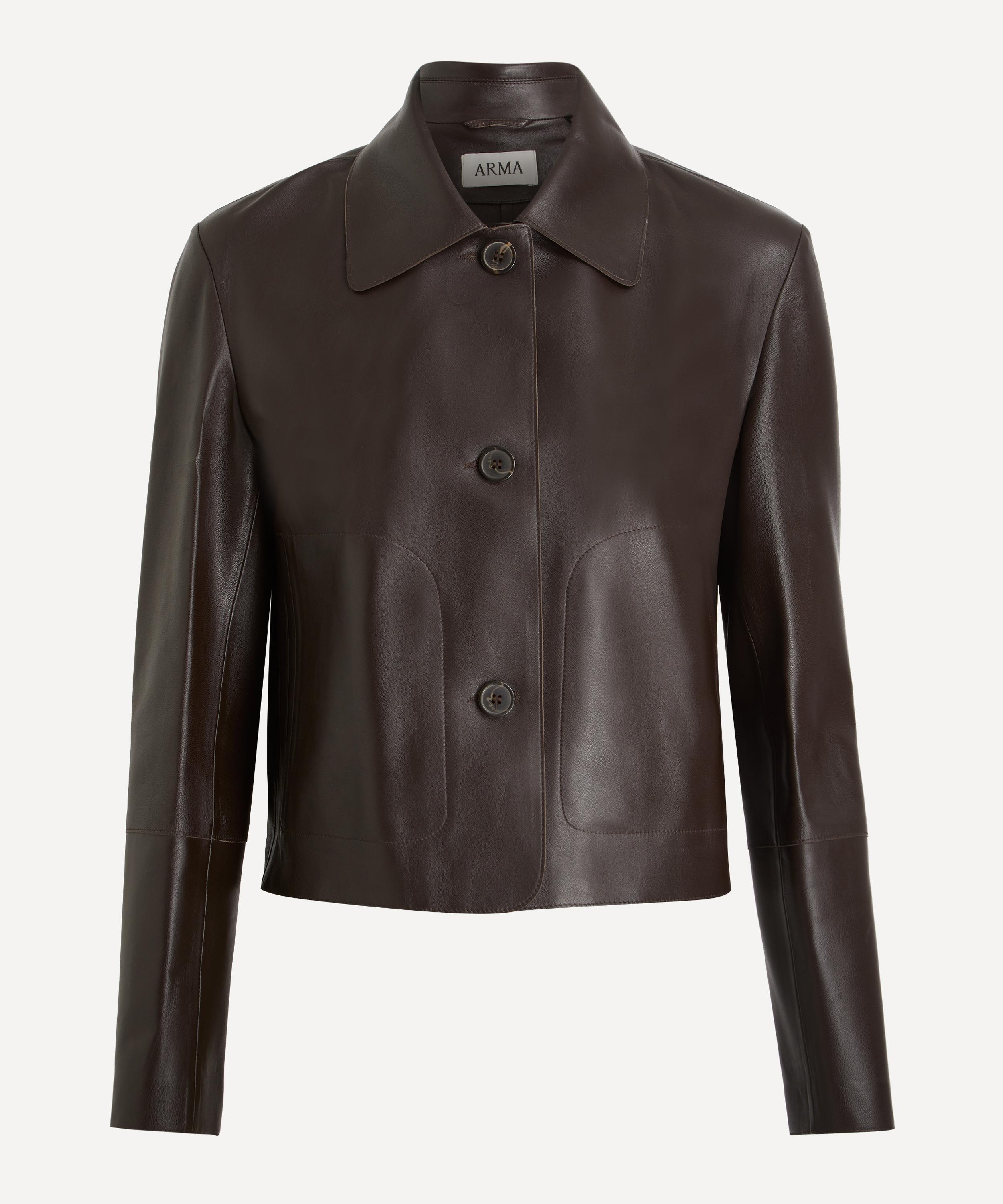 ARMA - Emy Coffee Bean Leather Jacket image number 0
