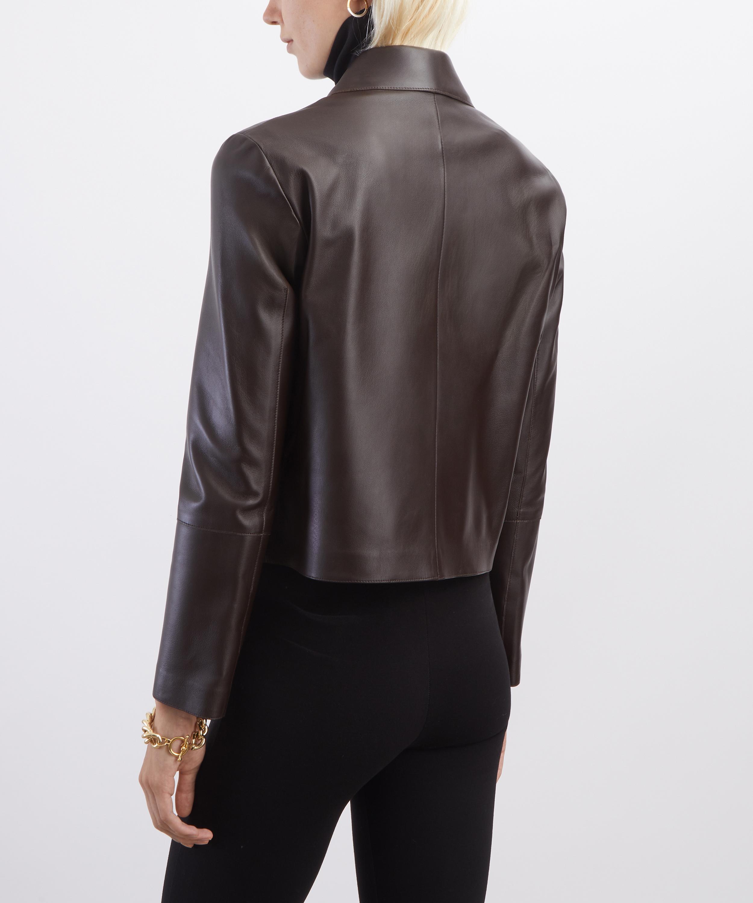 ARMA - Emy Coffee Bean Leather Jacket image number 3