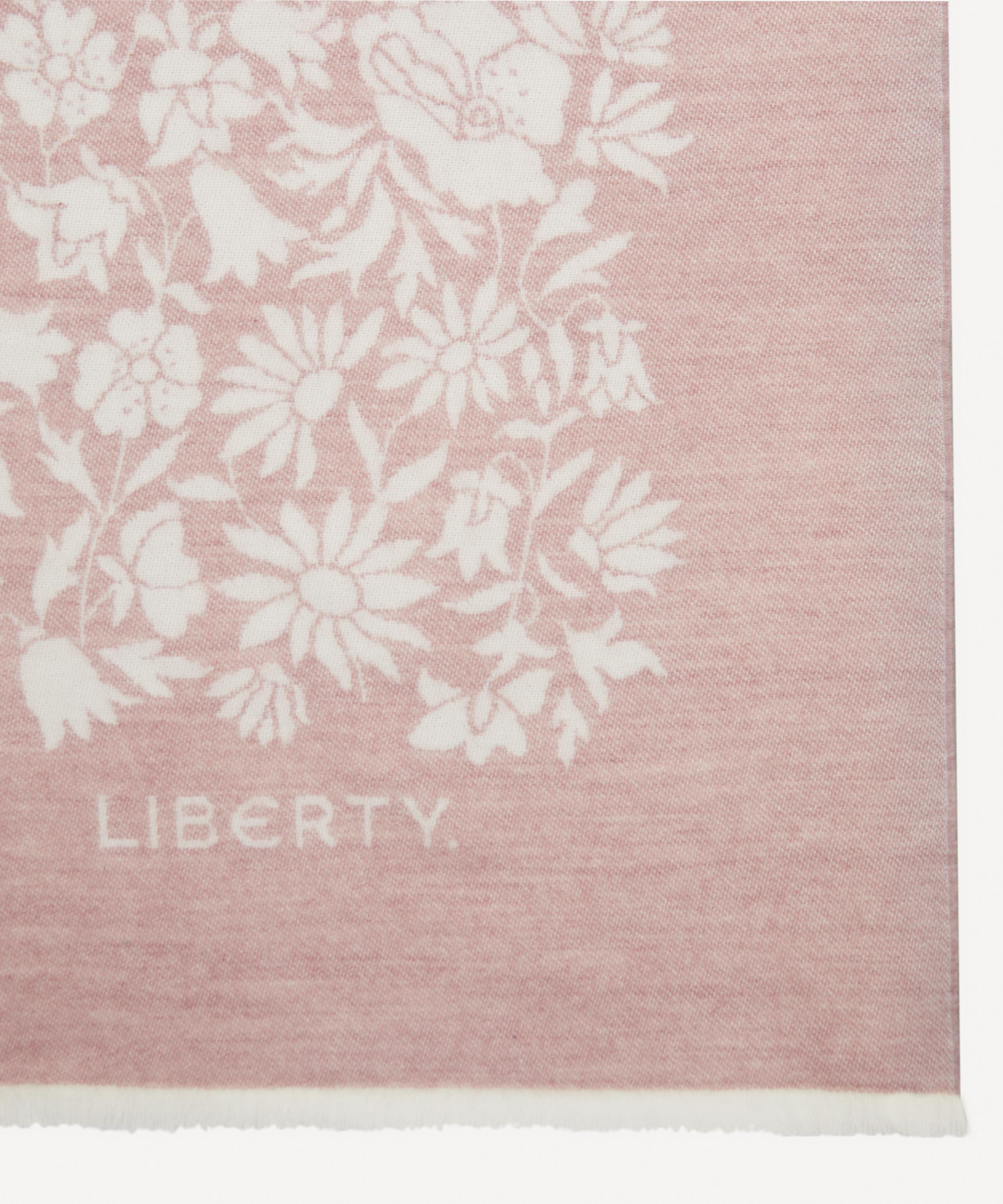 Liberty - Poppy Dawn Pink Wool Throw image number 2