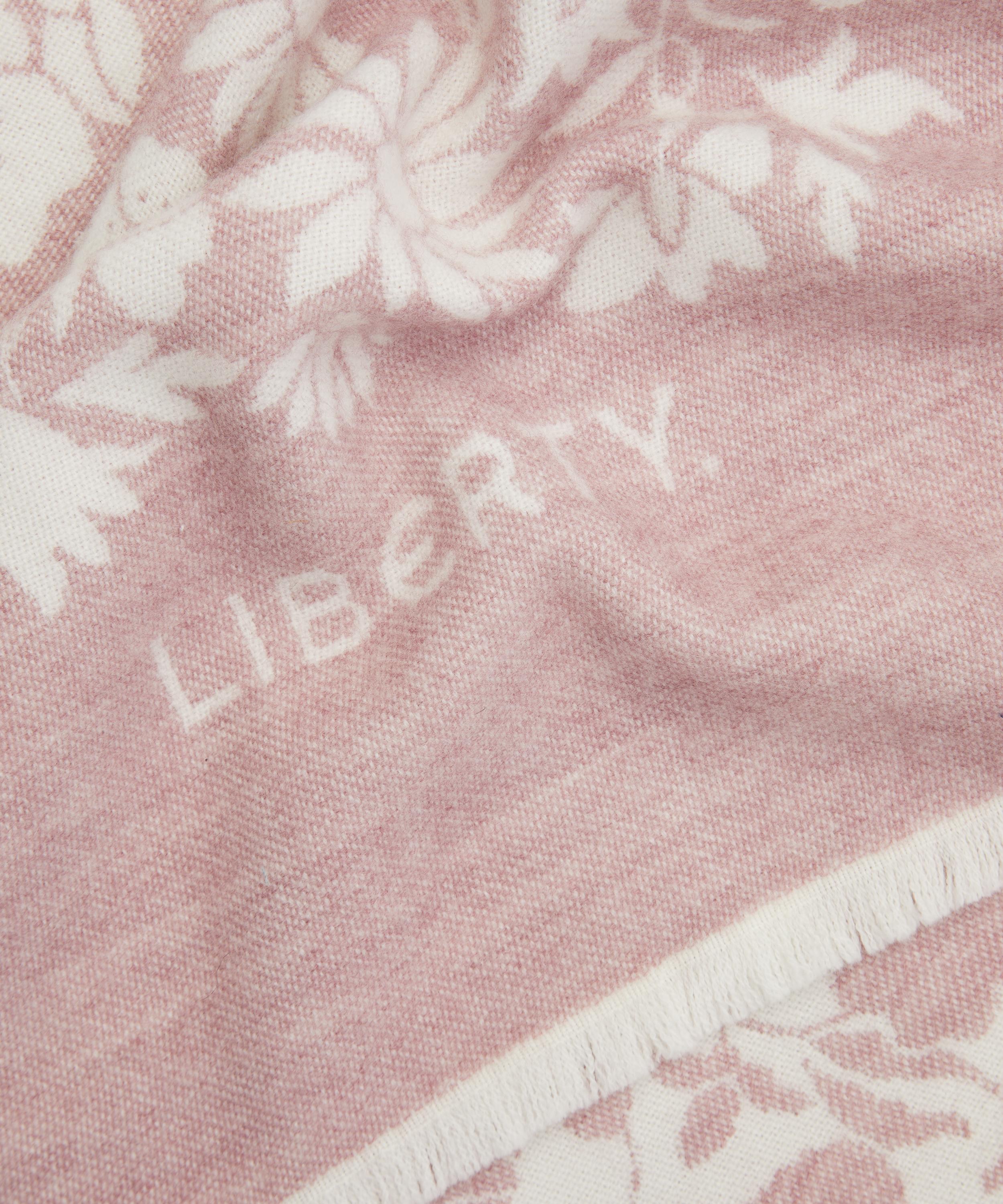 Liberty - Poppy Dawn Pink Wool Throw image number 3
