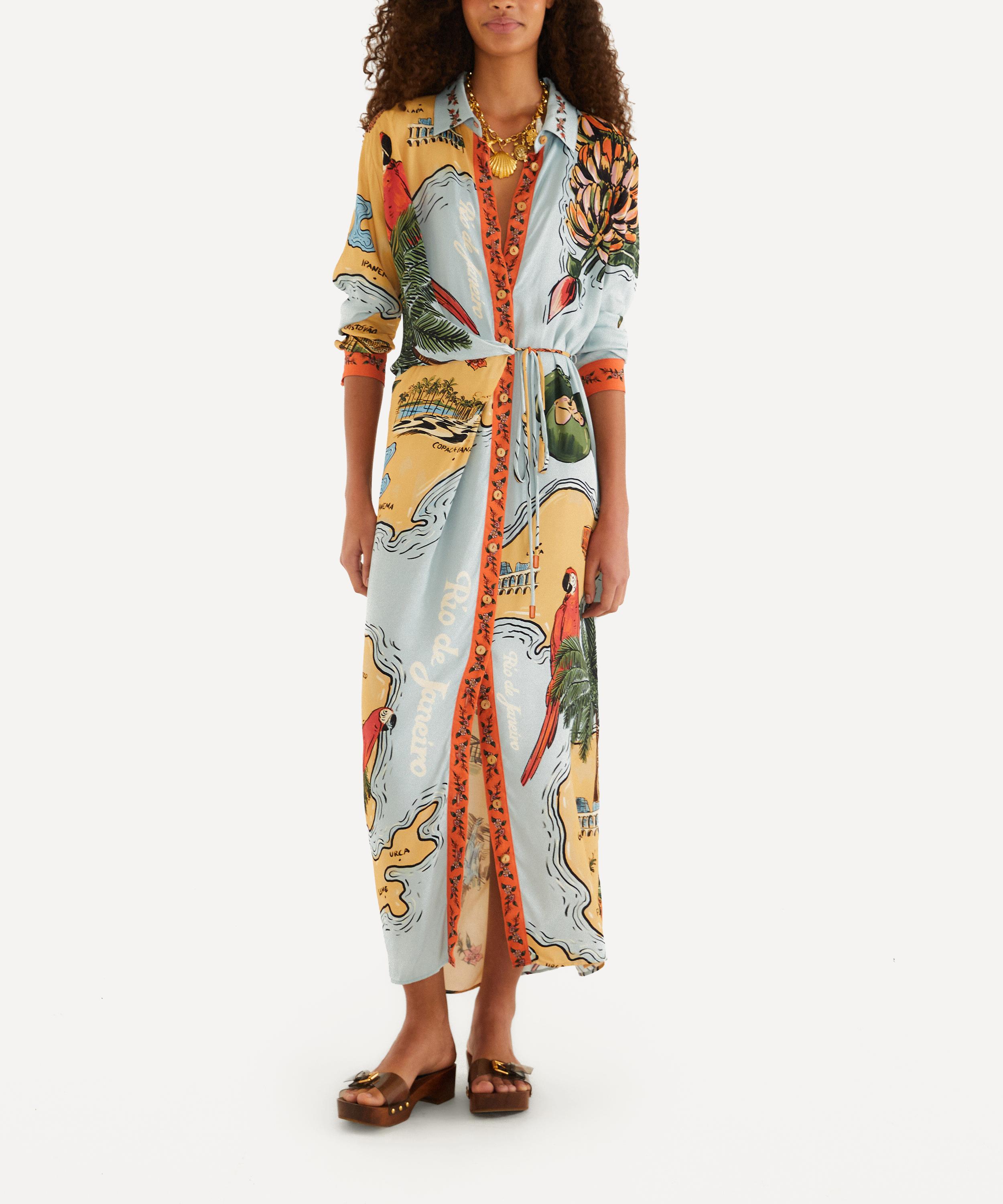 FARM Rio - Multicolour Beaches Path Maxi Dress image number 0