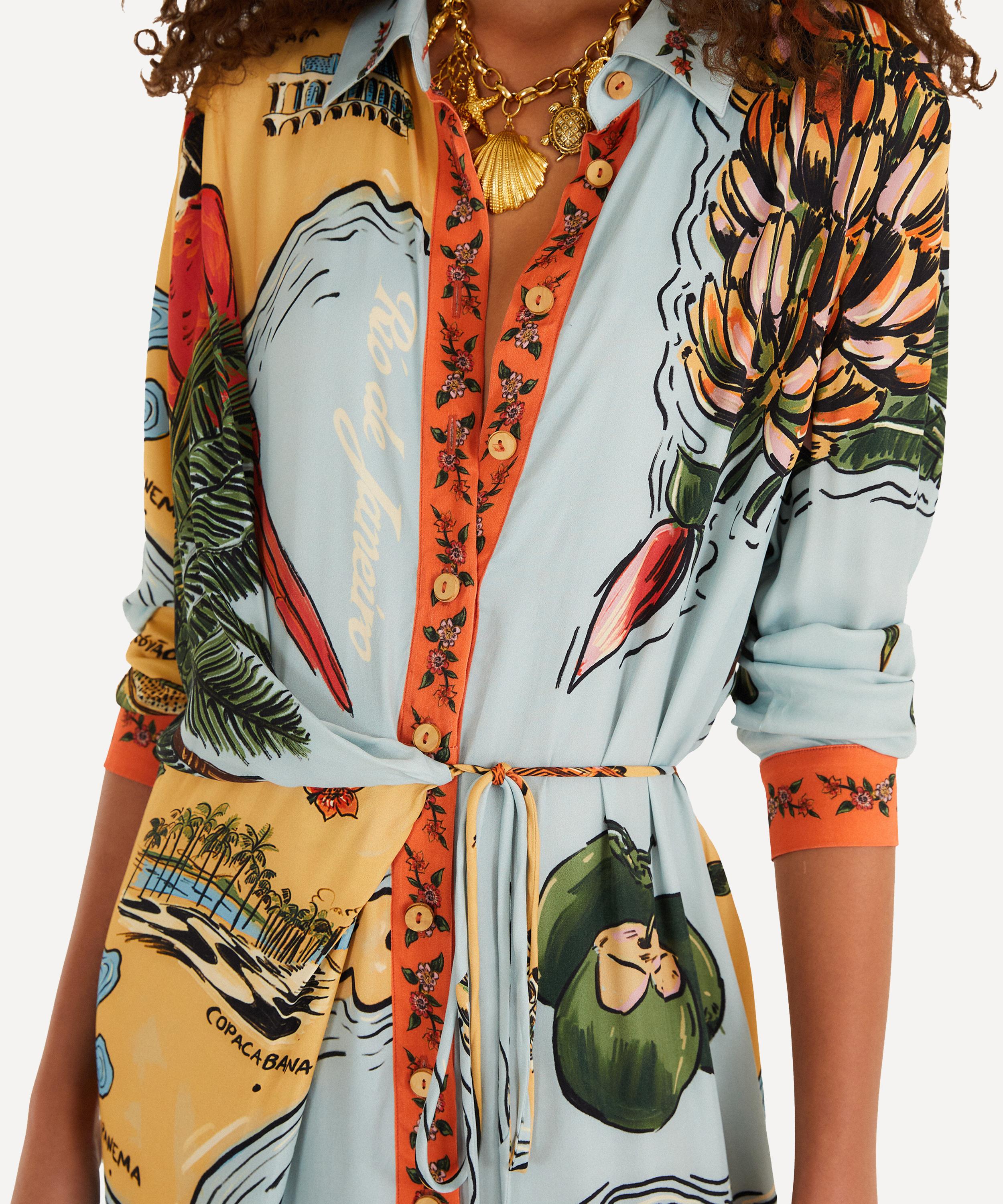 FARM Rio - Multicolour Beaches Path Maxi Dress image number 1