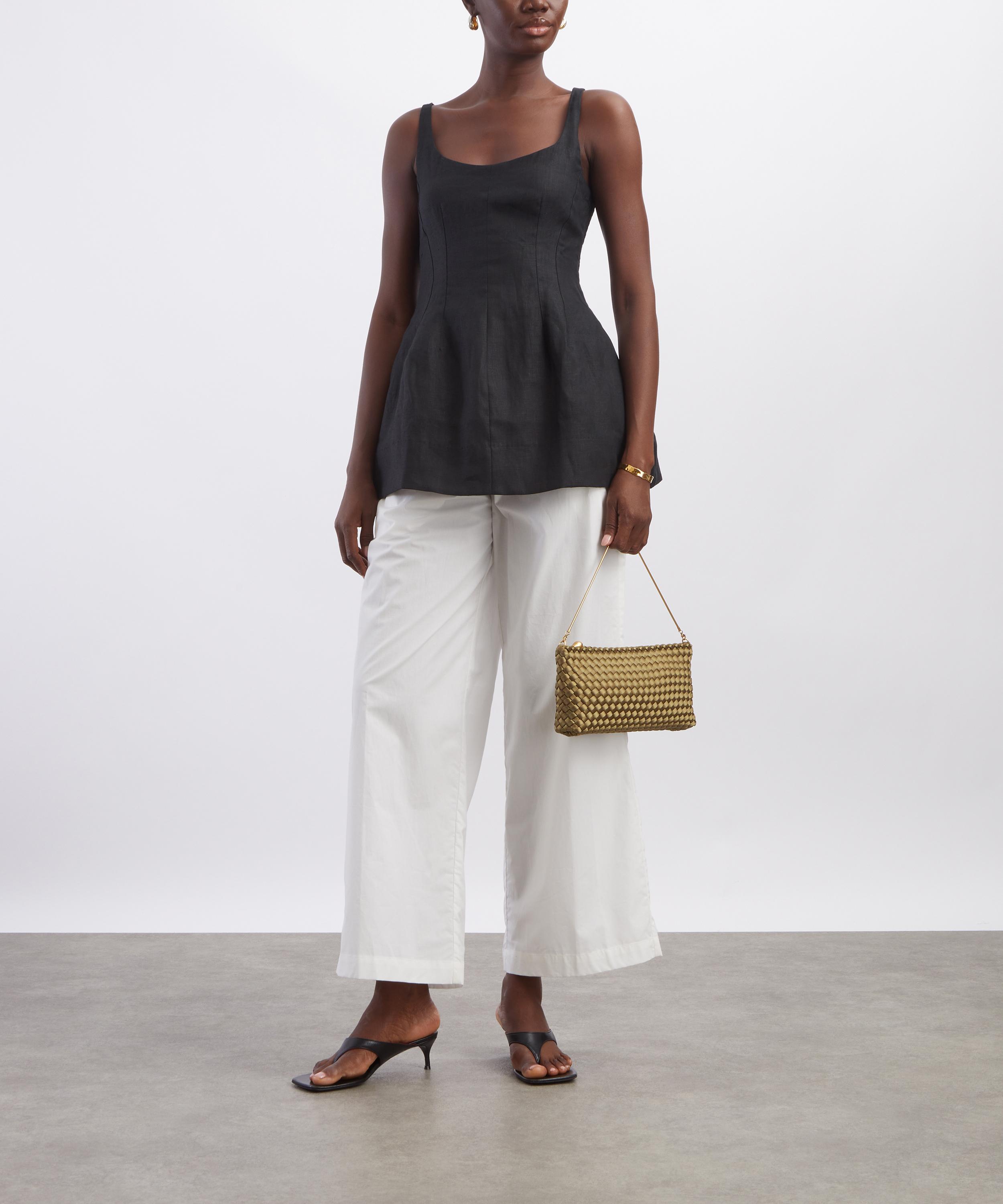 FAITHFULL - Rainey White Relaxed Drawstring Trousers image number 1