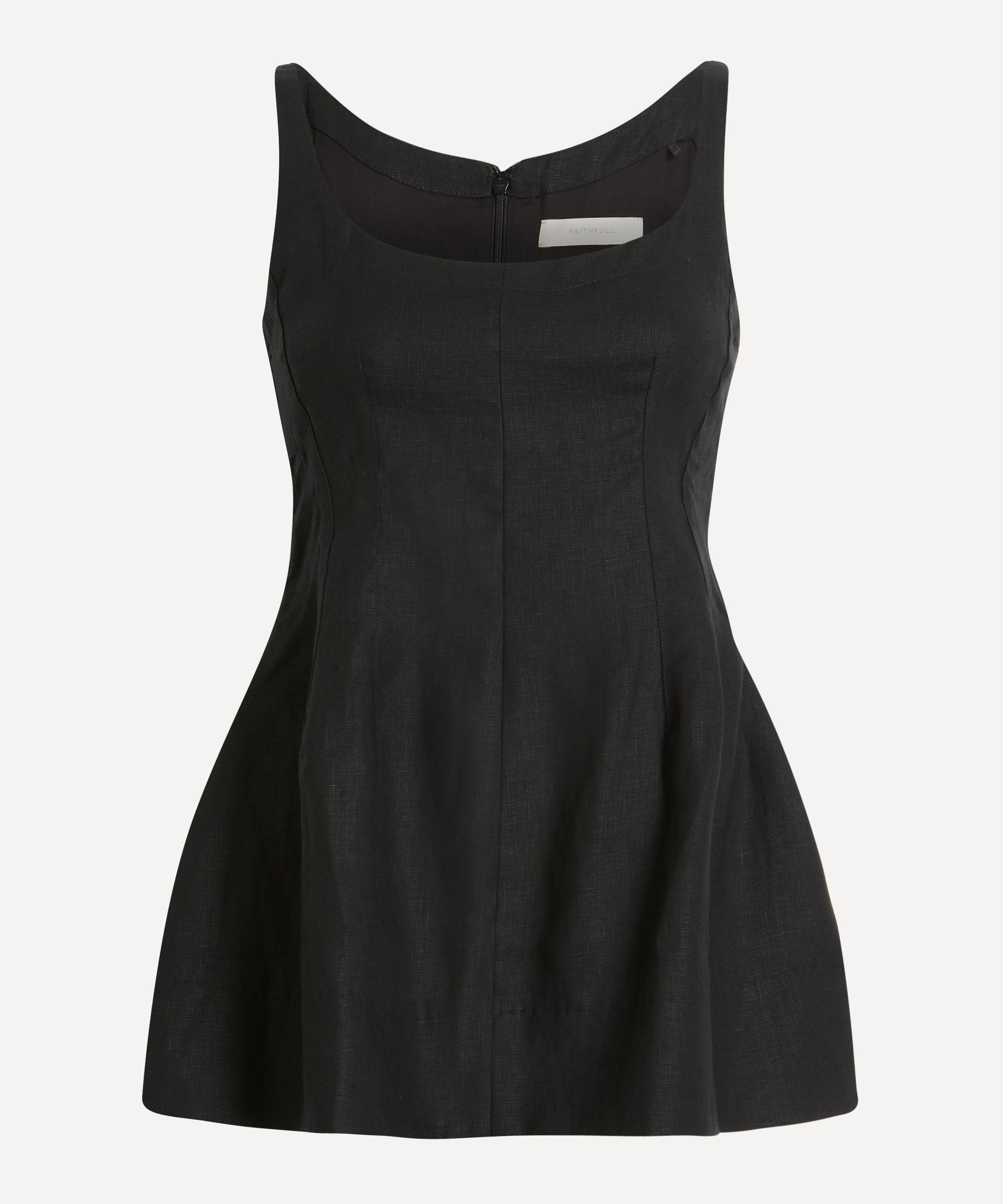 FAITHFULL - Syna Black Linen Top