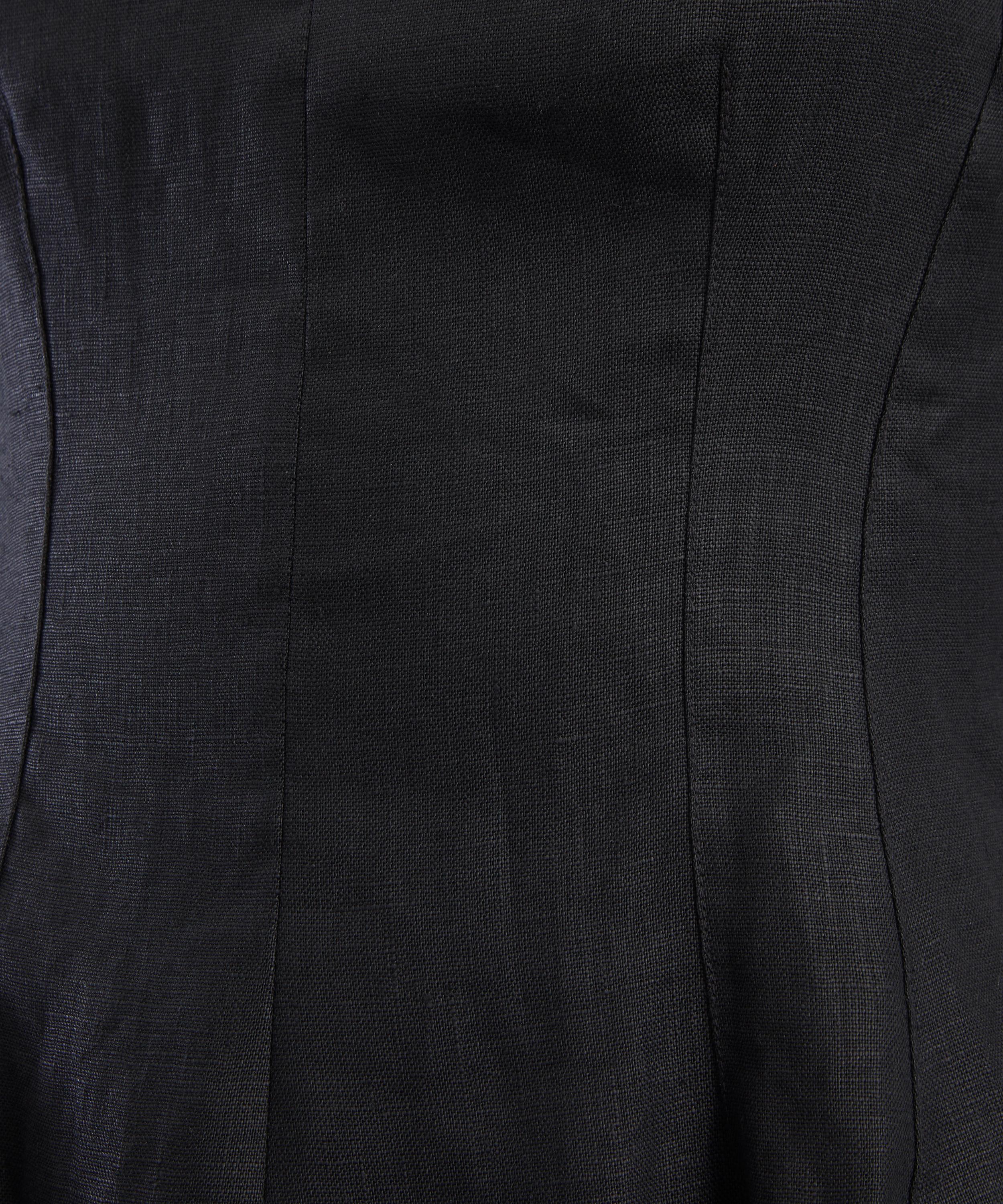 FAITHFULL - Syna Black Linen Top image number 4