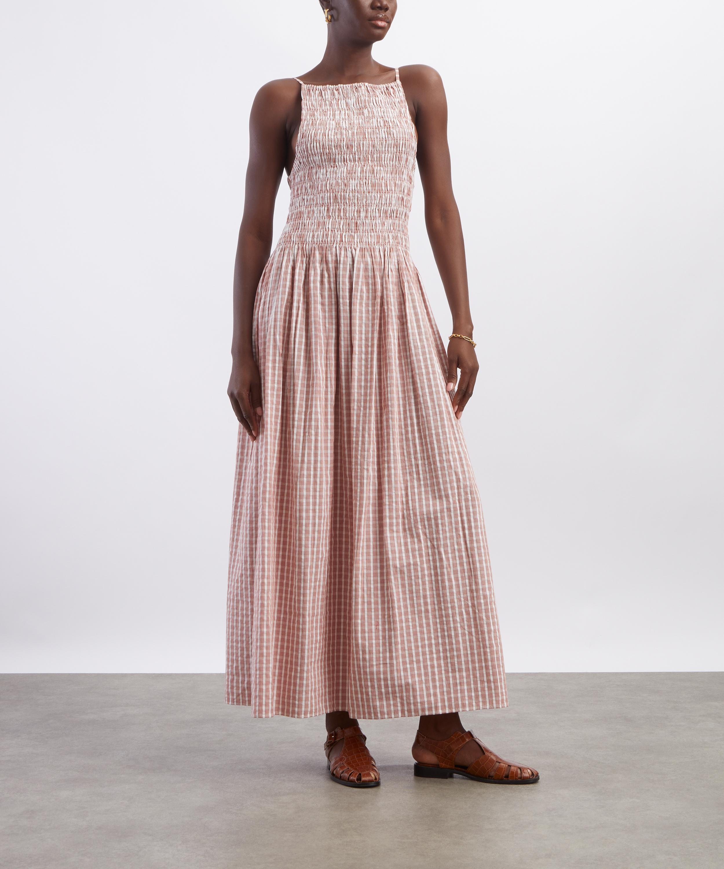 FAITHFULL - Laia Paloma Check Maxi Dress image number 1