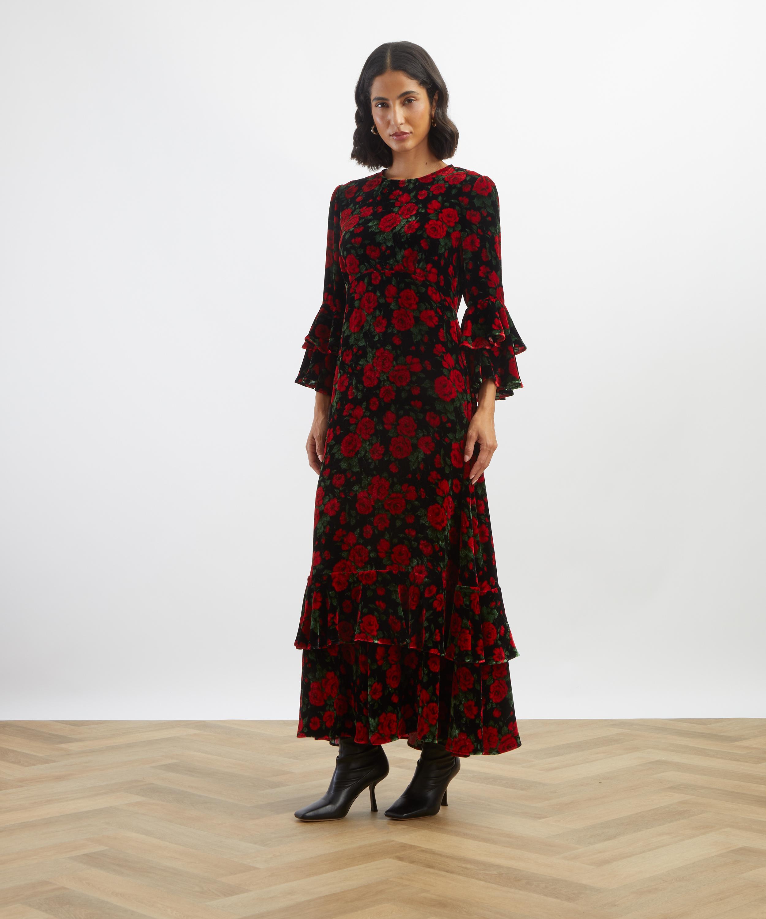 Liberty - Carline Meadow Velvet Gala Maxi Dress image number 1
