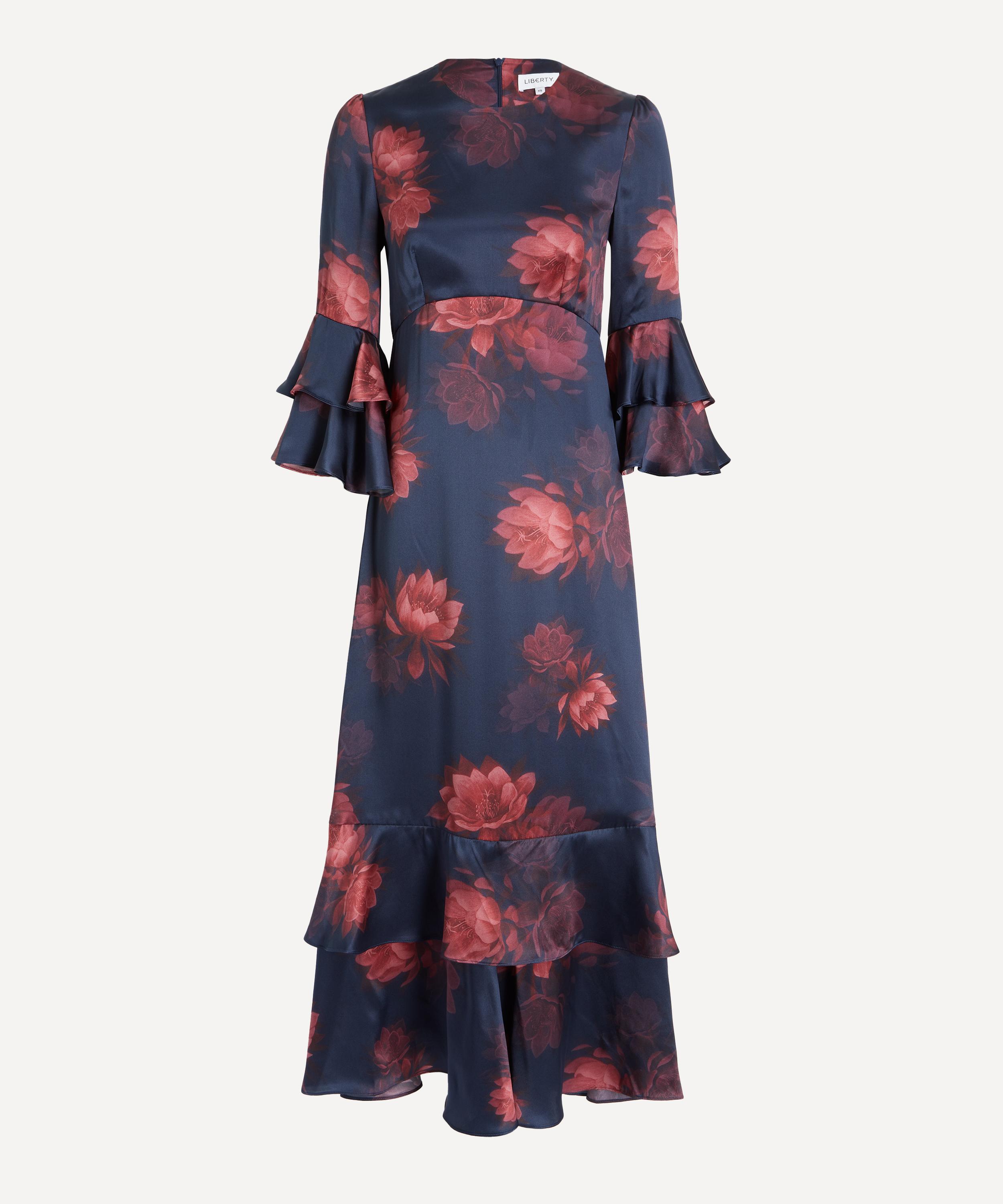 Liberty - Aura Night Silk Gala Maxi Dress image number 0