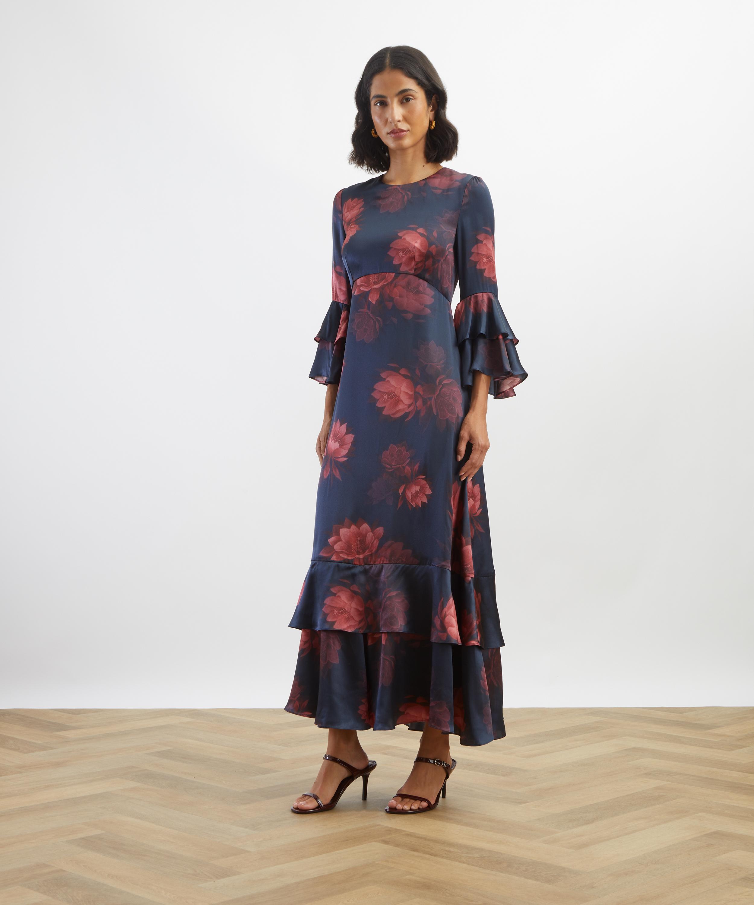 Liberty - Aura Night Silk Gala Maxi Dress image number 2