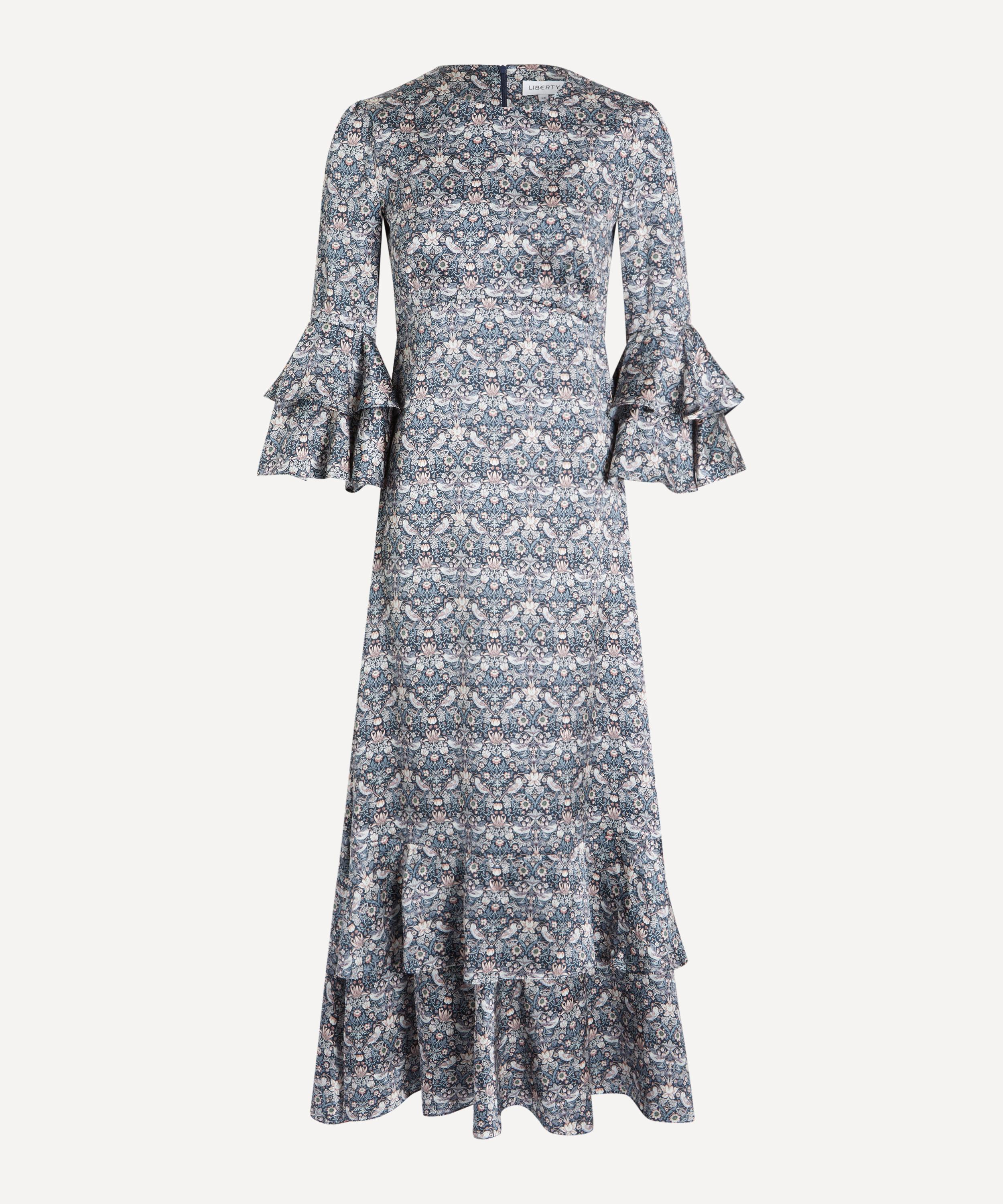 Liberty - Strawberry Thief Silk Gala Maxi Dress image number 0