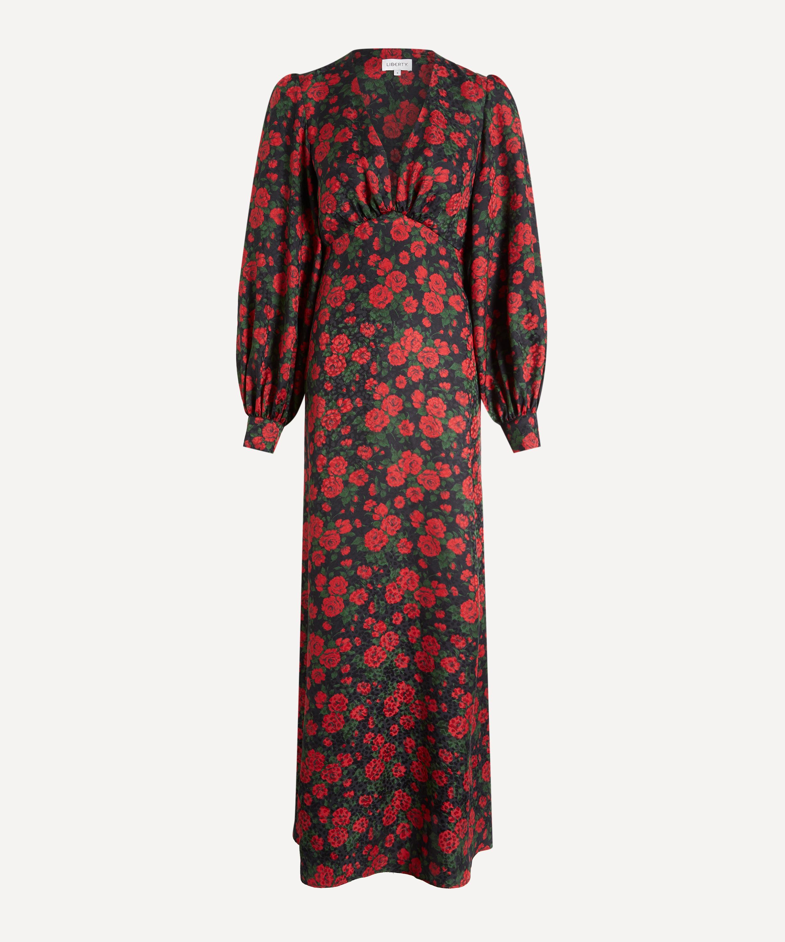 Liberty - Carine Rose Silk Jacquard Soir&eacute;e Dress&nbsp; image number 0