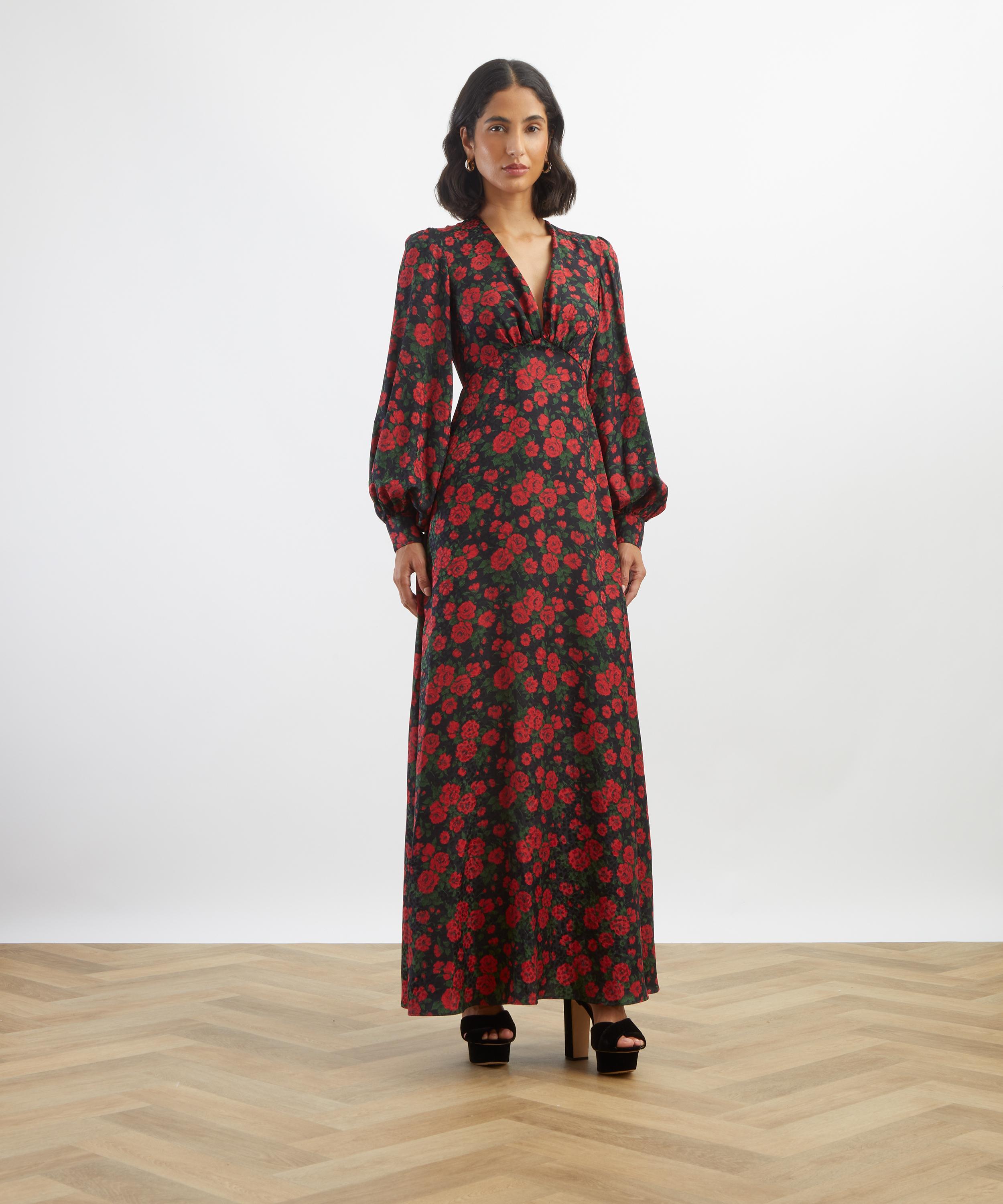 Liberty - Carine Rose Silk Jacquard Soir&eacute;e Dress&nbsp; image number 2