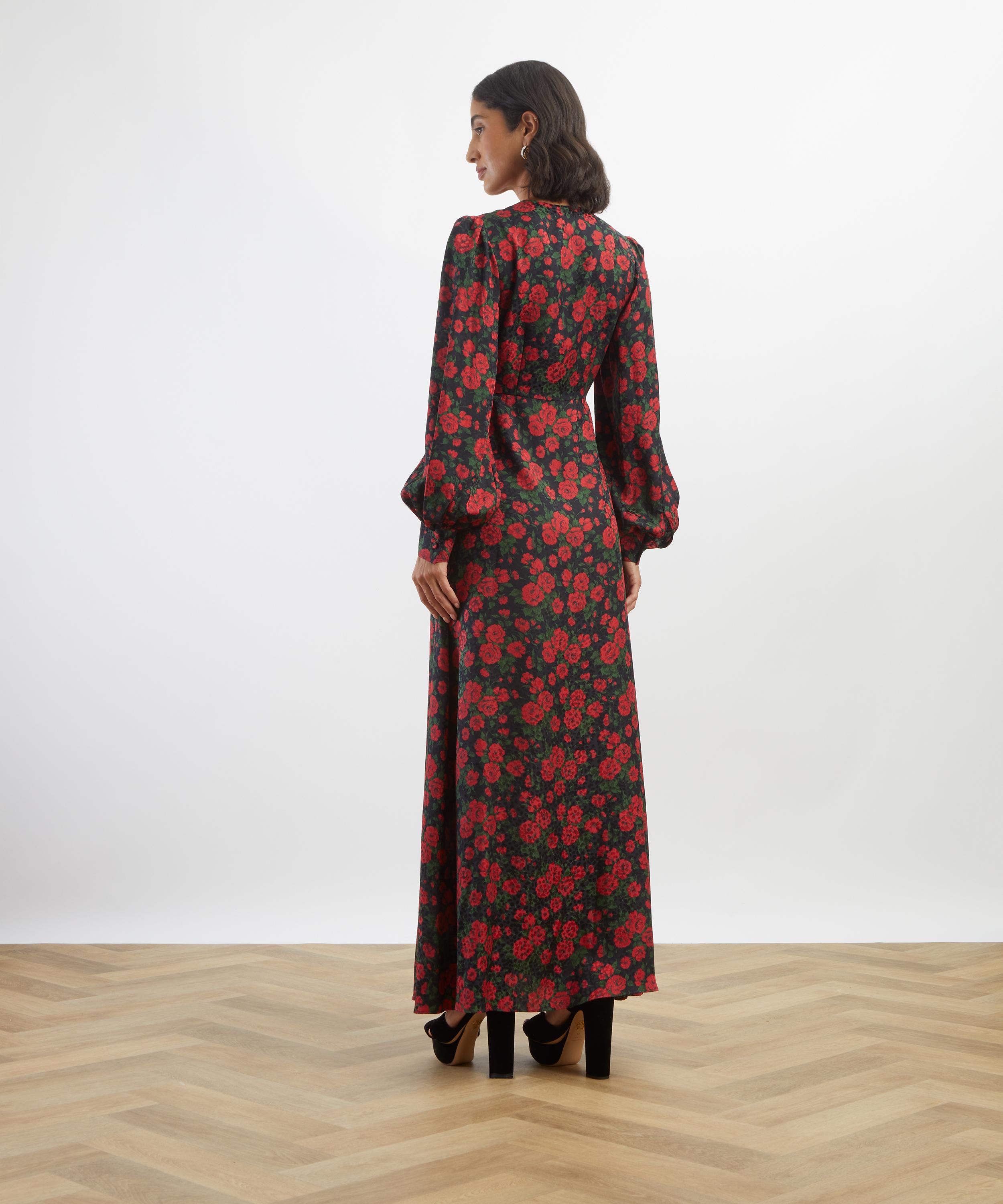 Liberty - Carine Rose Silk Jacquard Soir&eacute;e Dress&nbsp; image number 3