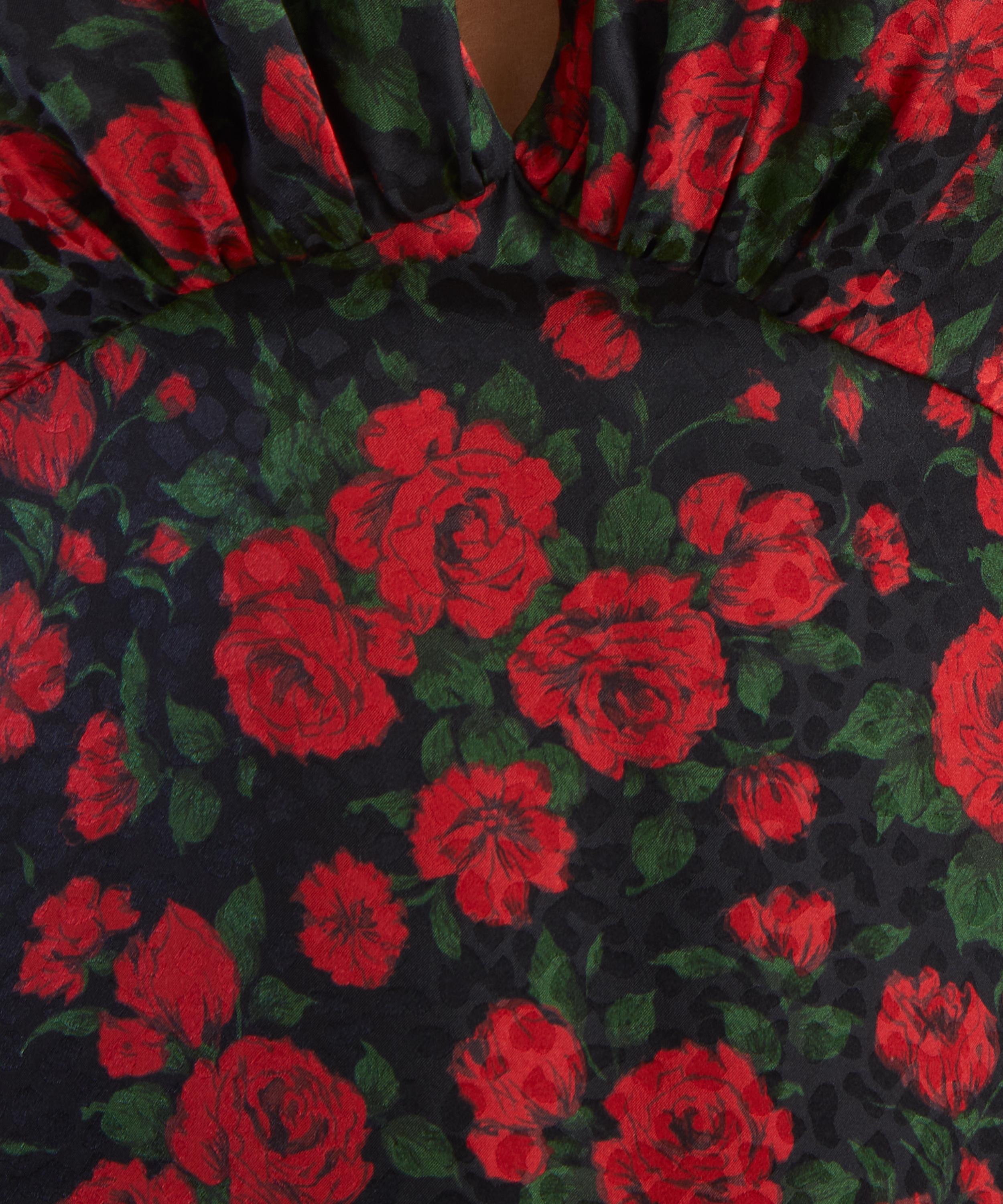 Liberty - Carine Rose Silk Jacquard Soir&eacute;e Dress&nbsp; image number 4