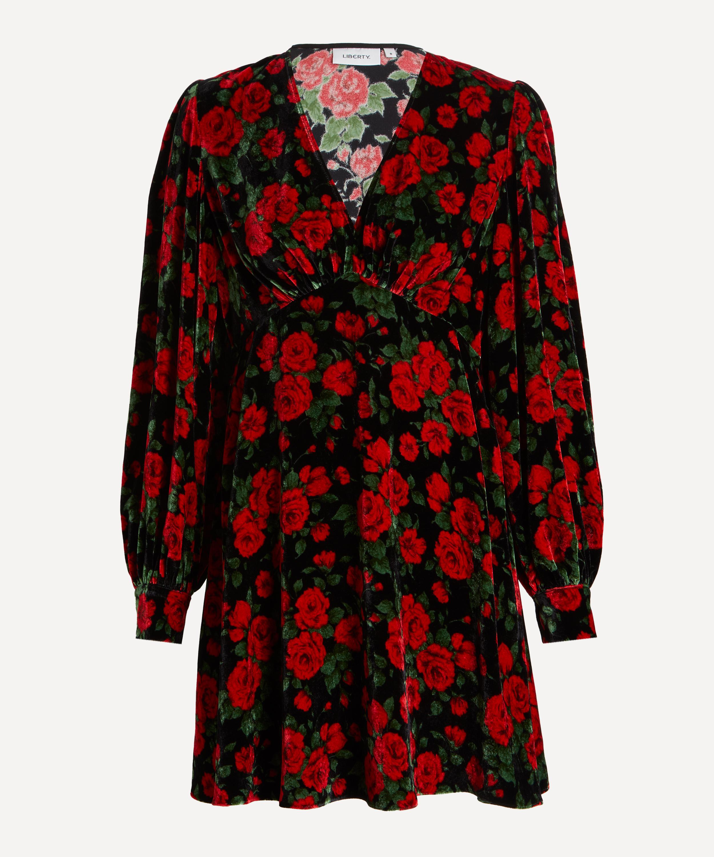 Liberty - Carline Meadow Velvet Soir&eacute;e Mini Dress&nbsp; image number 0