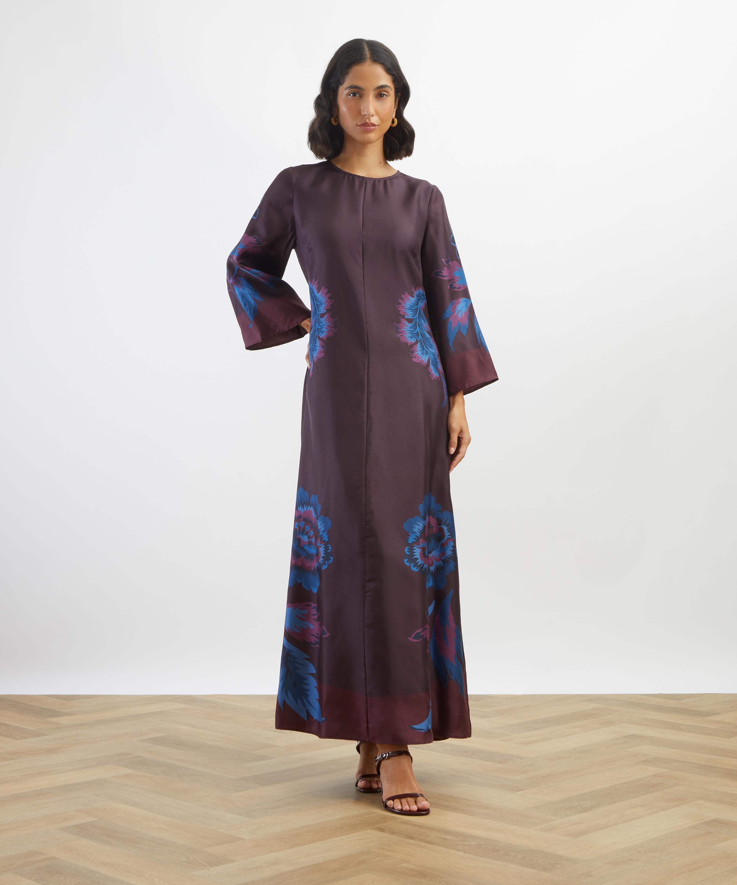 Liberty - Lena Belle Silk Nouvelle Maxi Dress image number 1
