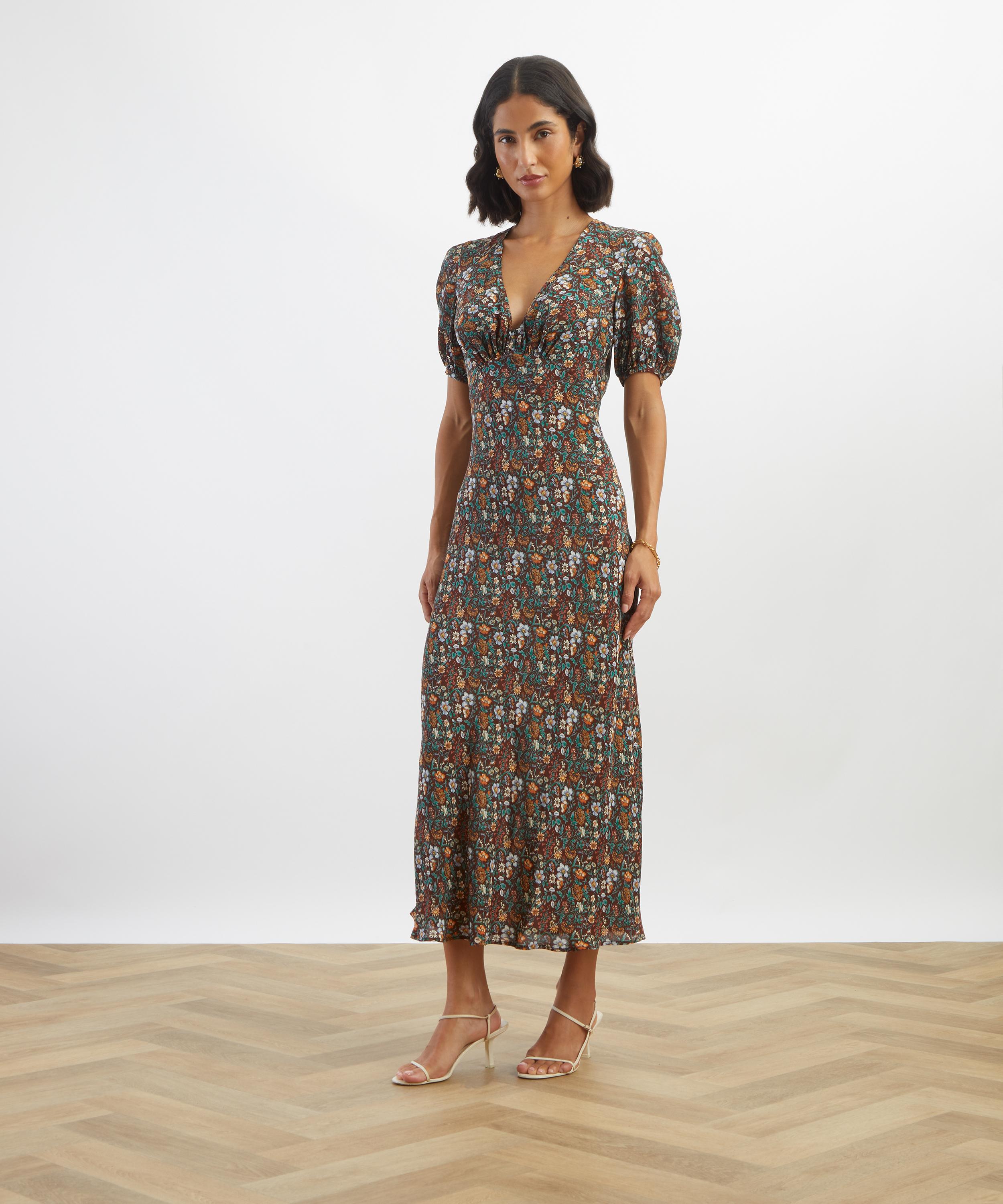Liberty - Rachel Meadow Jacquard Astra Midi Dress&nbsp; image number 2